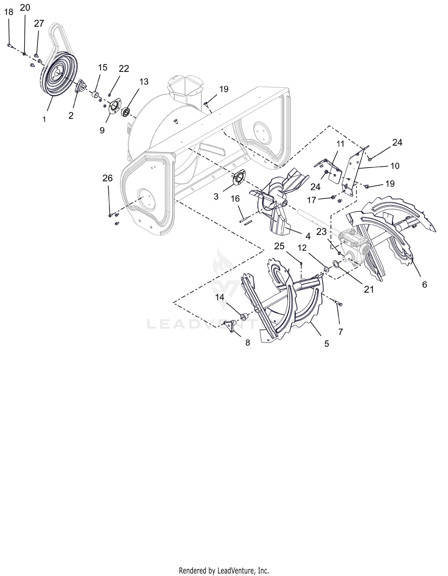 Auger And Impeller - 30"