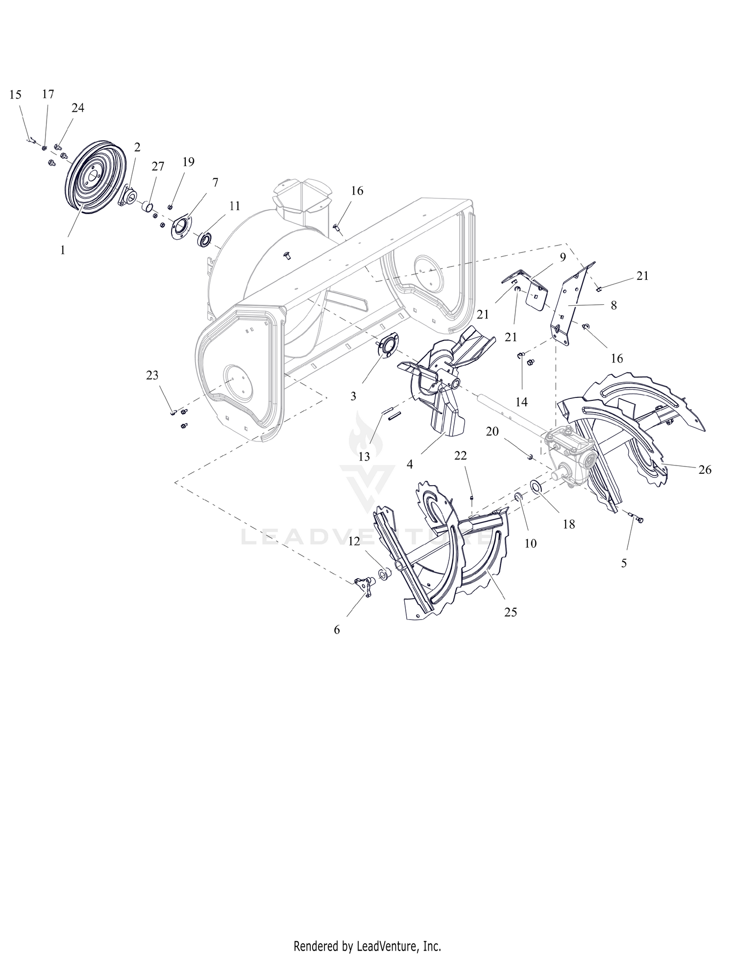 Auger and Impeller - 30"