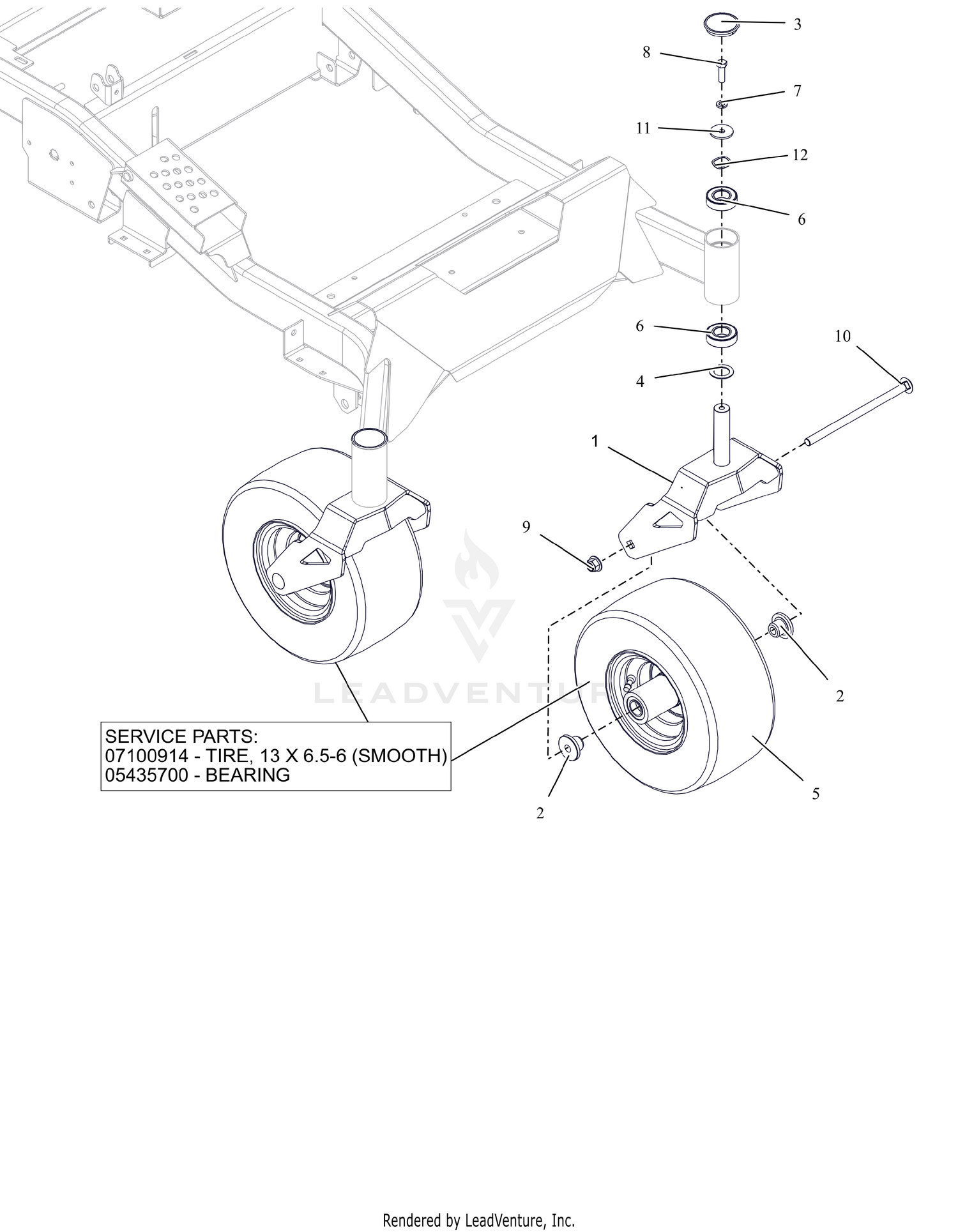 Front Caster Wheels