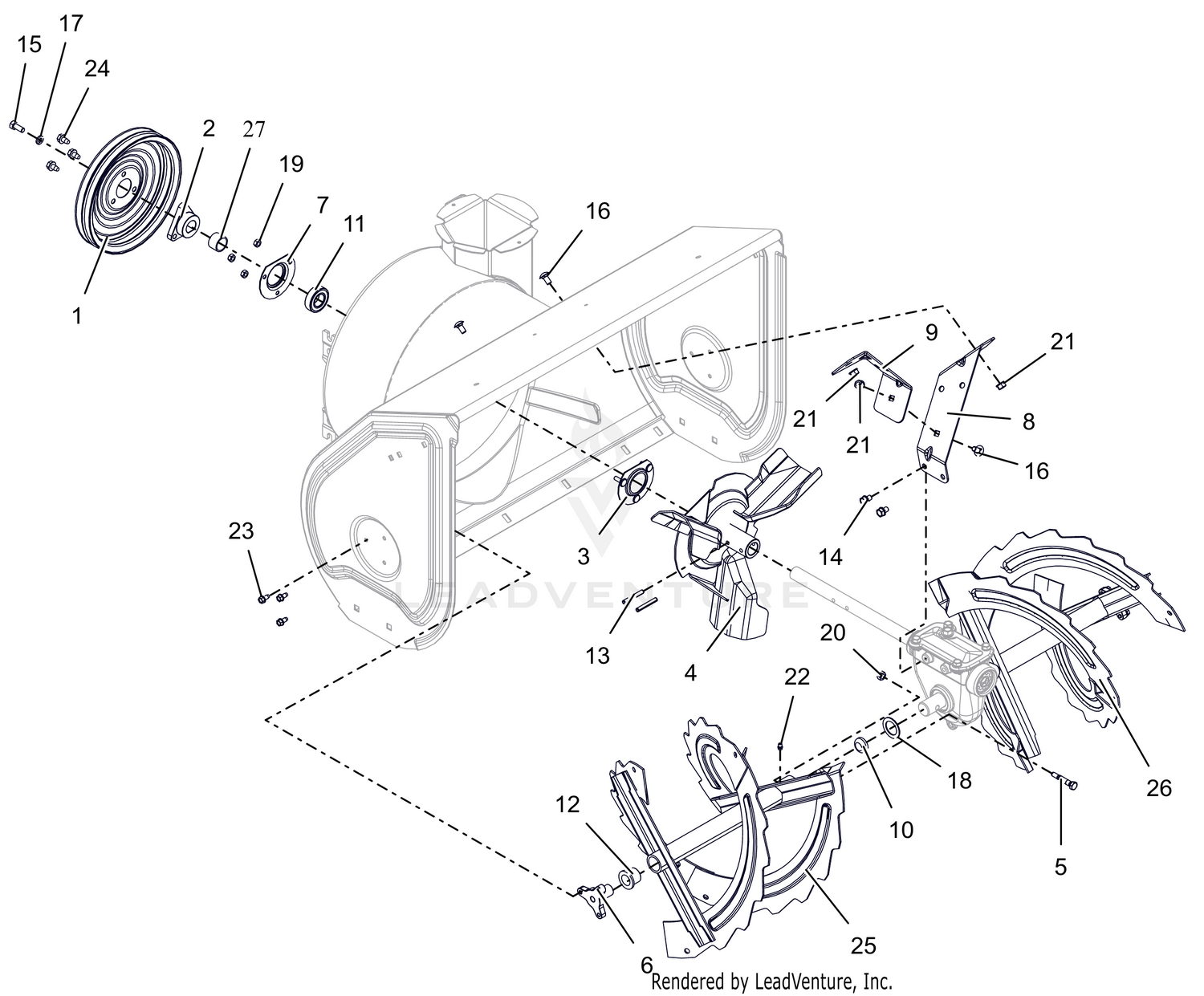 Auger and Impeller - 30"
