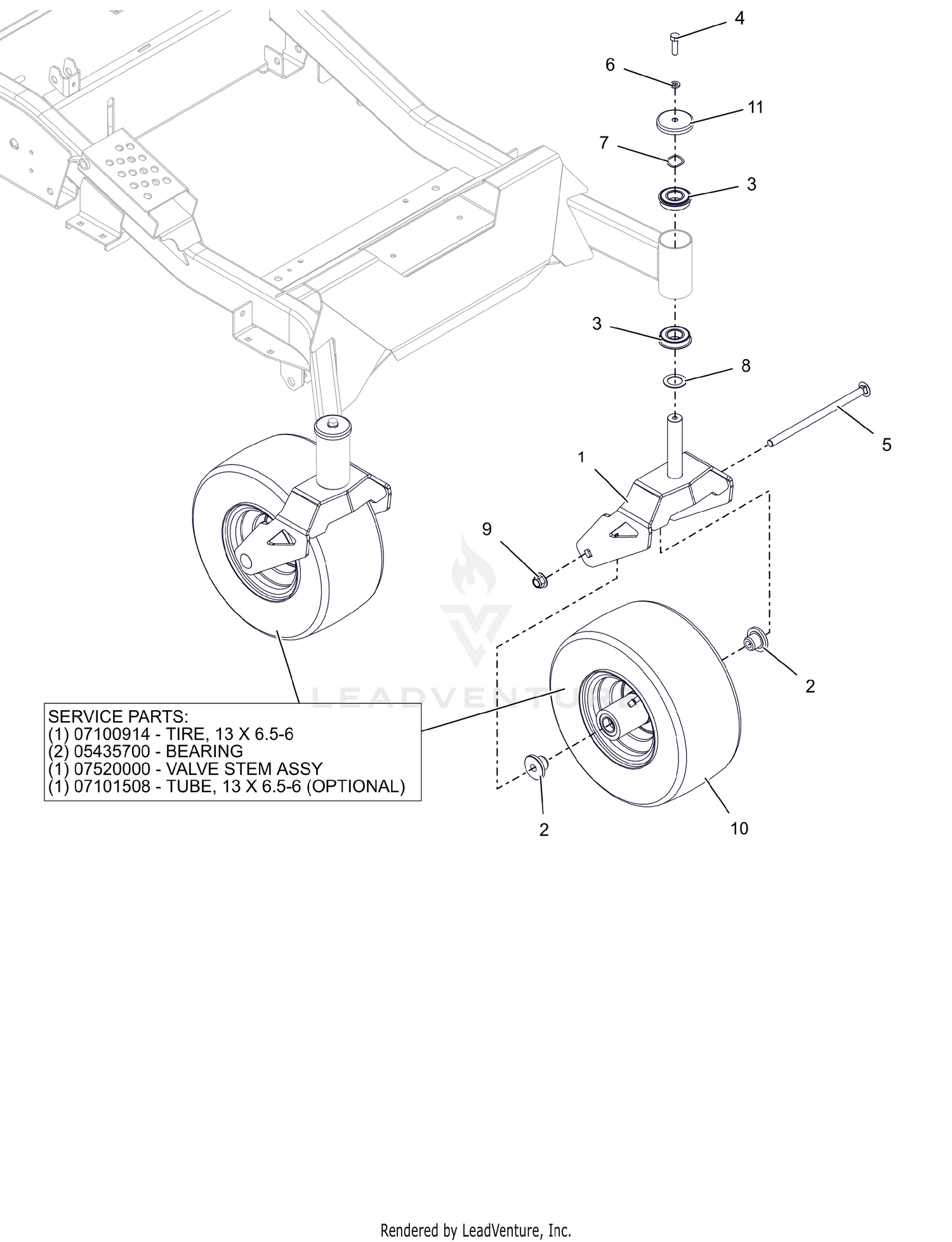 Front Caster Wheels