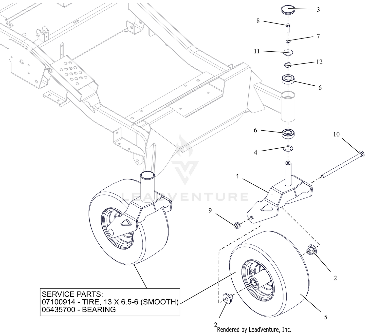 Front Caster Wheels