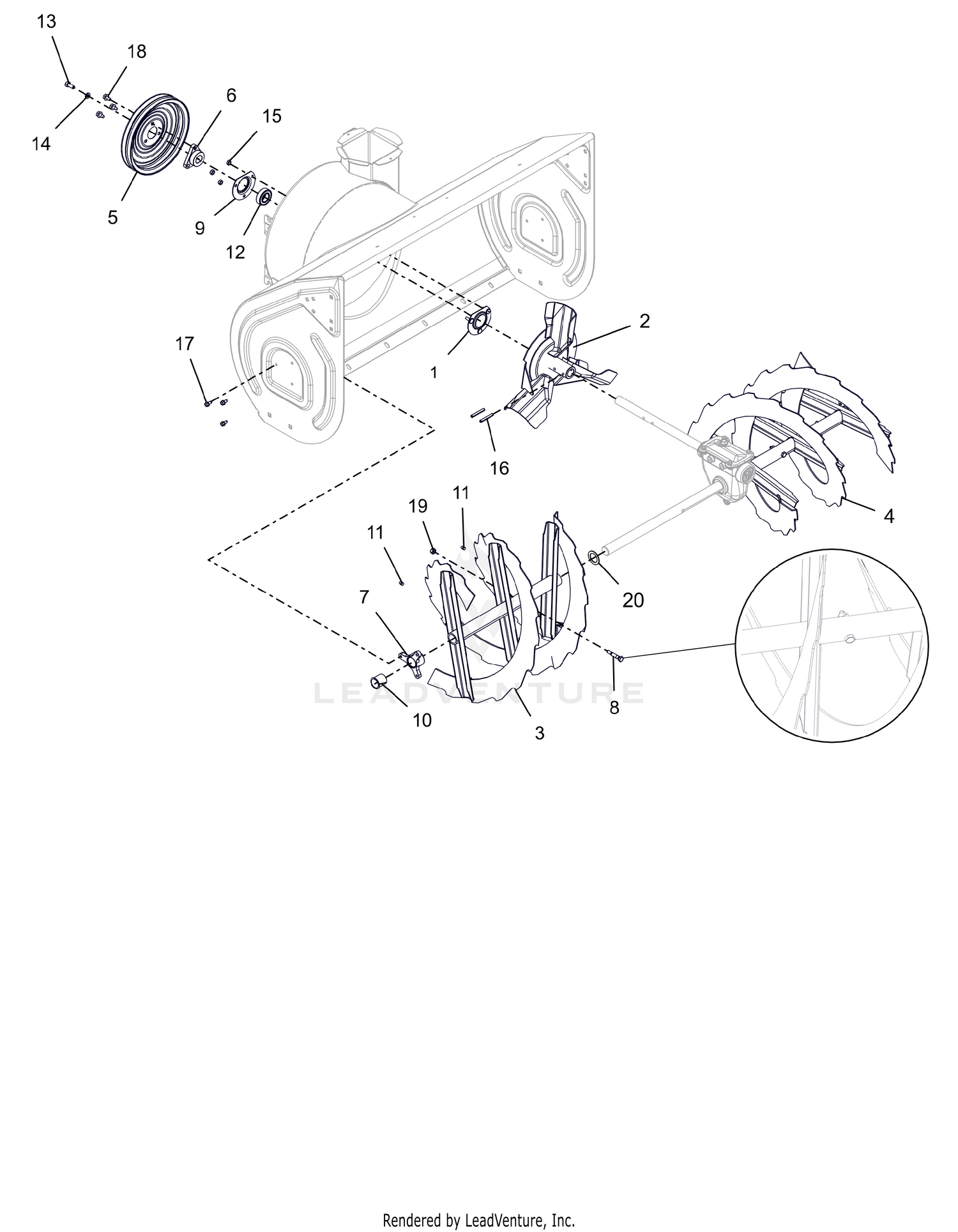 Auger And Impeller - 36"