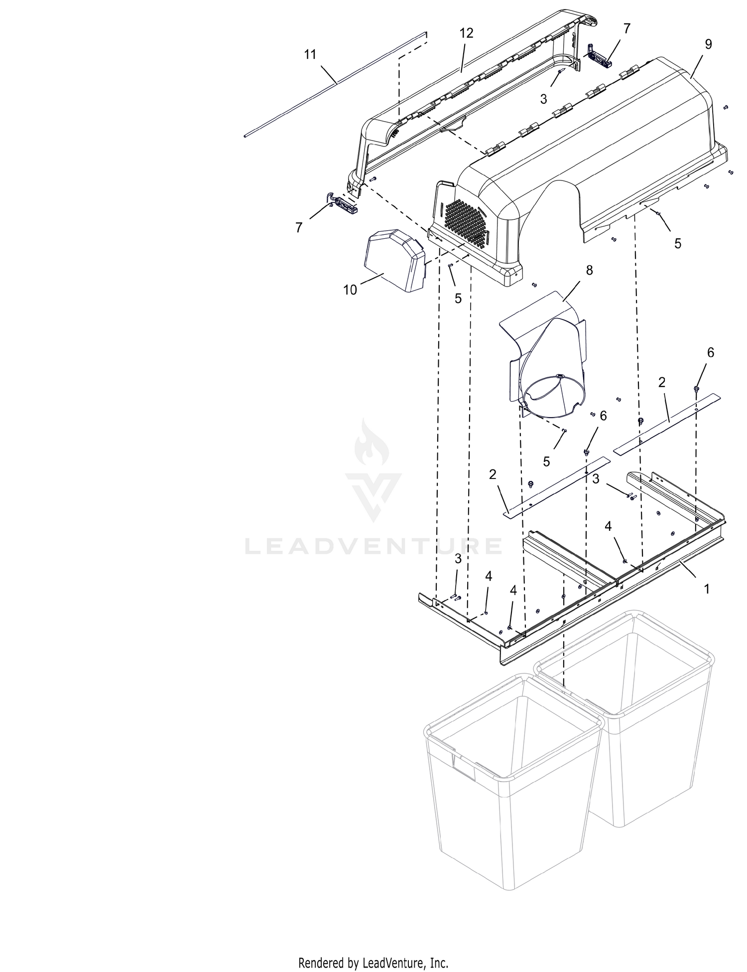 Bagger Hood Assembly