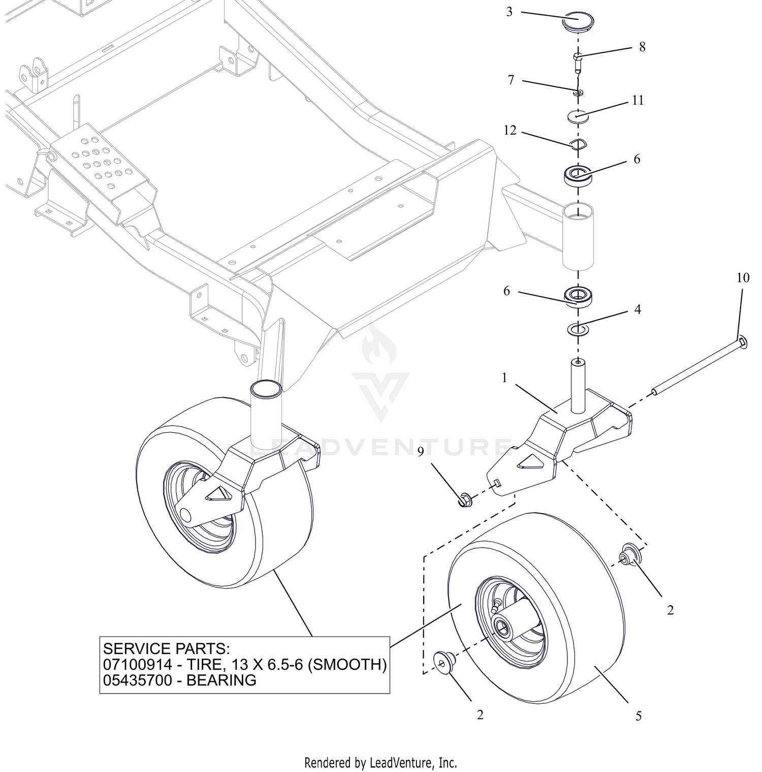 Front Caster Wheels