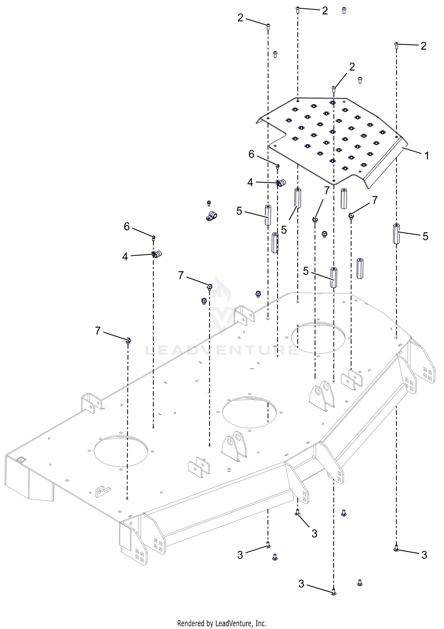Deck Step Platform - 60" - SD
