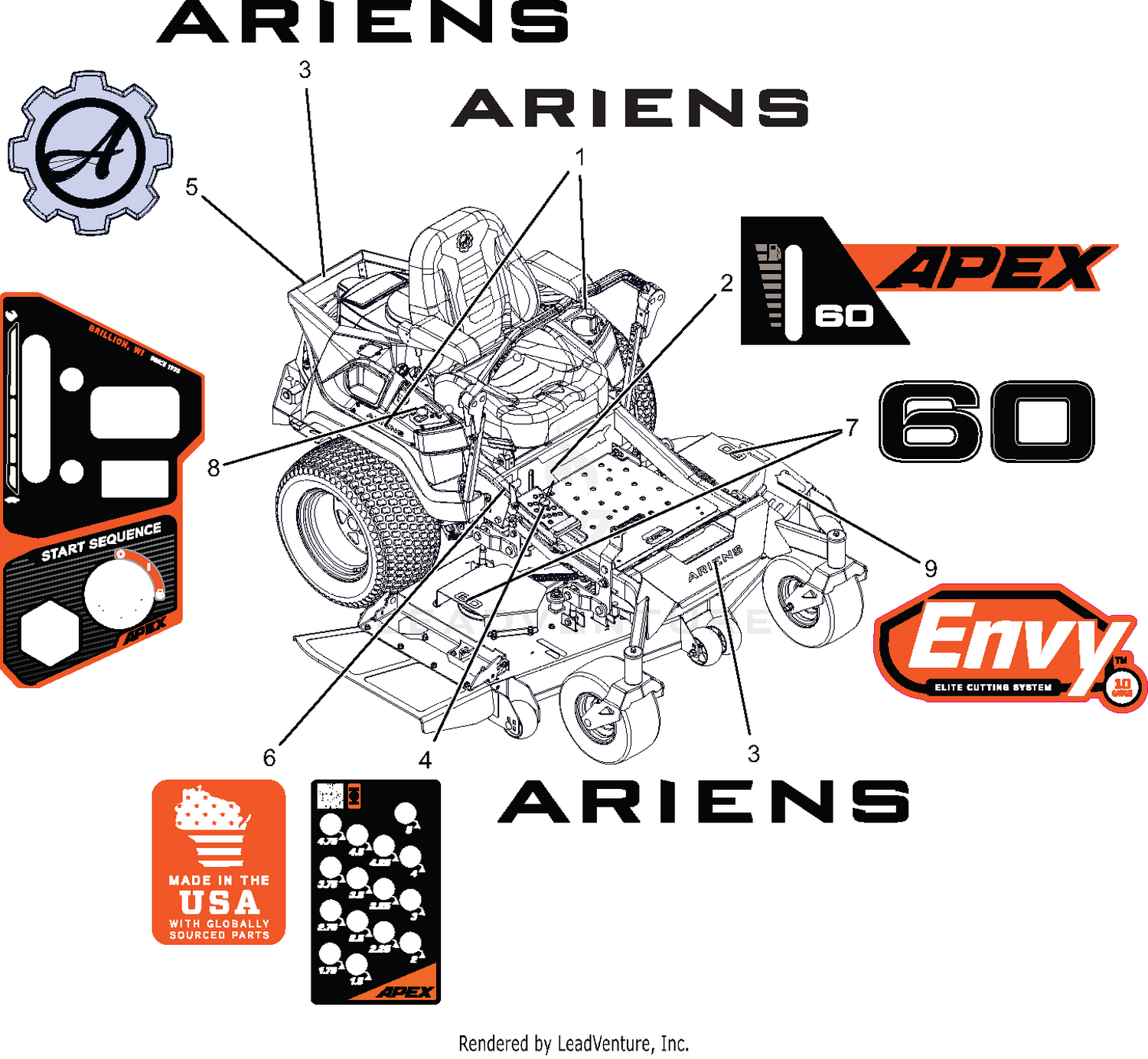 Decals - Style - 60" - Apex