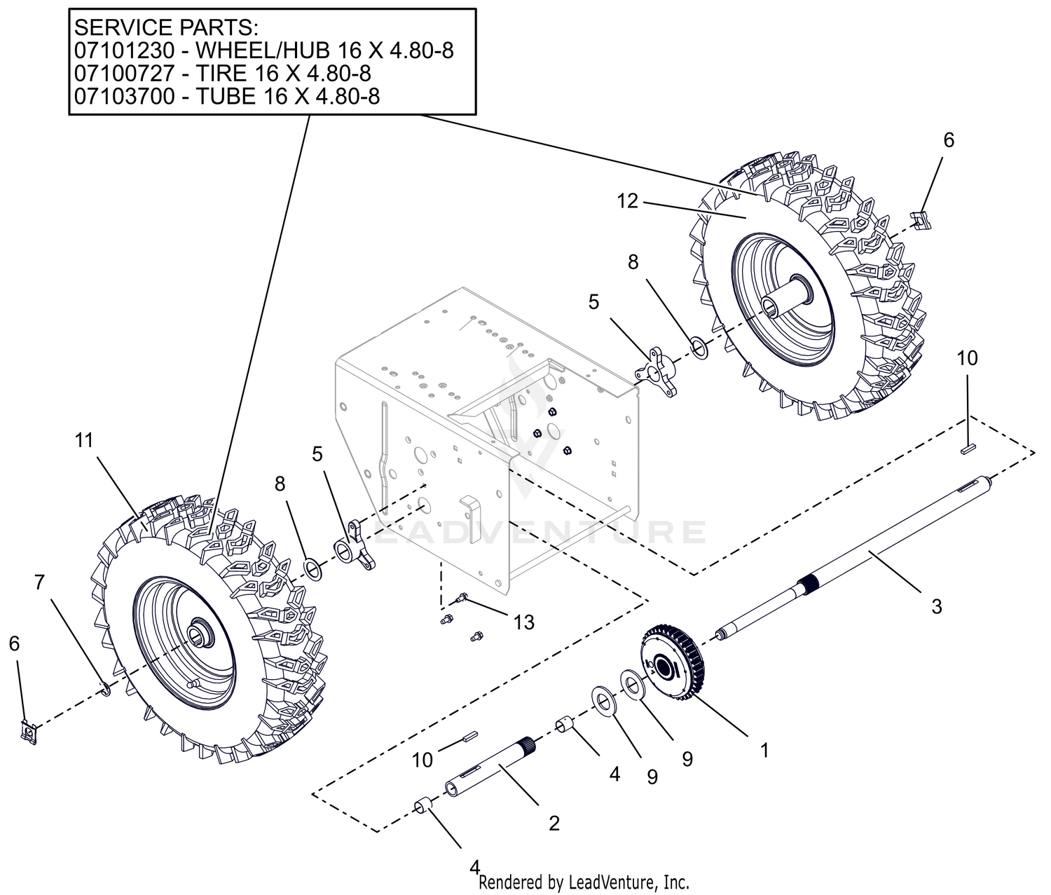 Wheels and Axle