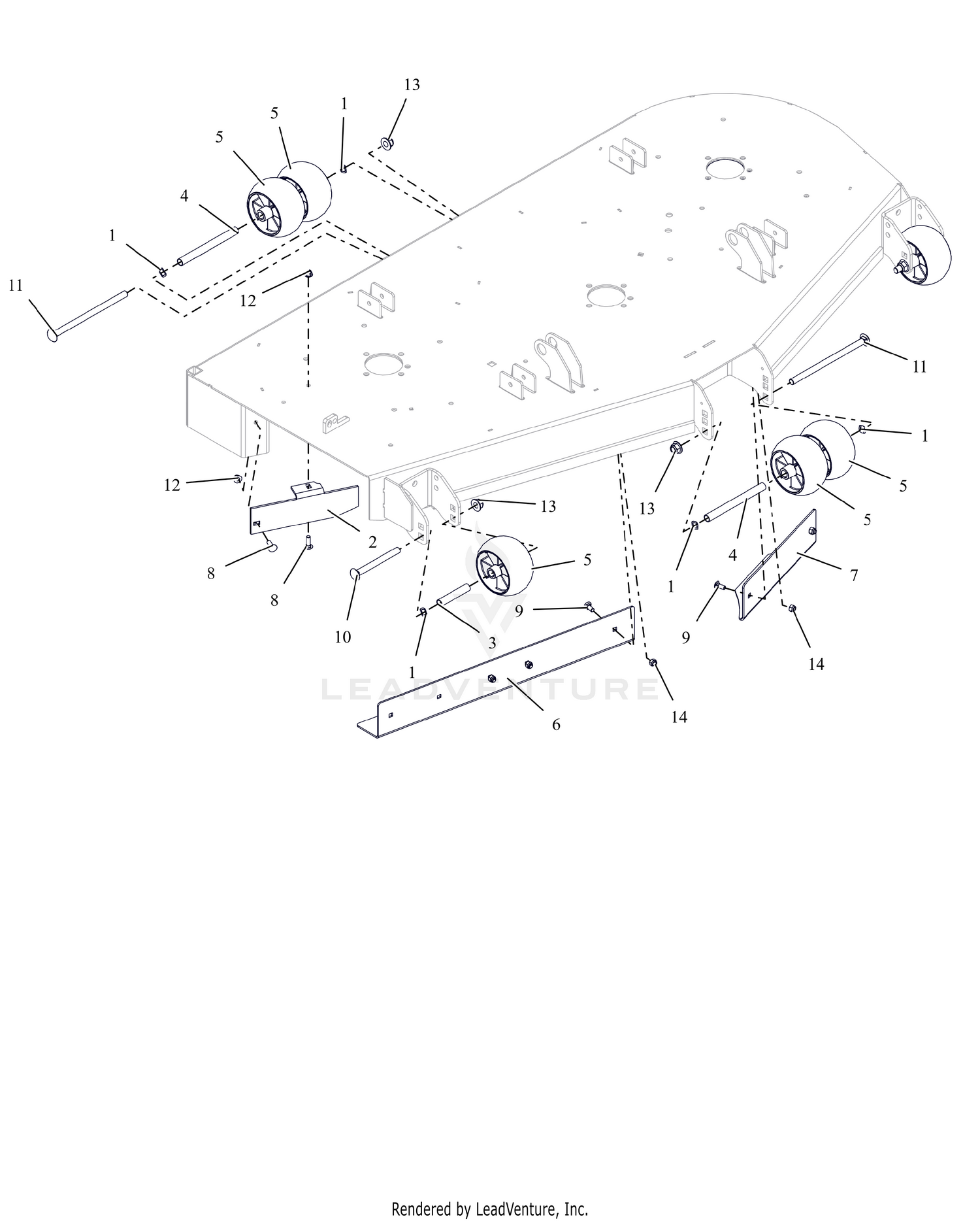 Anti-Scalp Wheels And Baffles - 60"