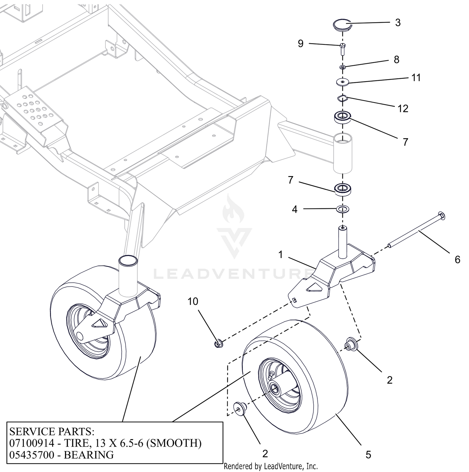 Front Caster Wheels