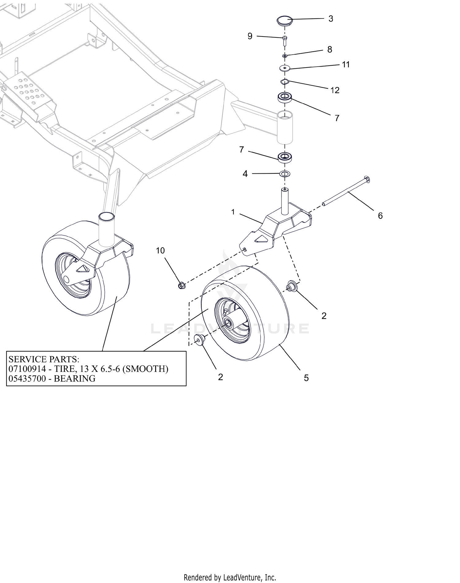 Front Caster Wheels