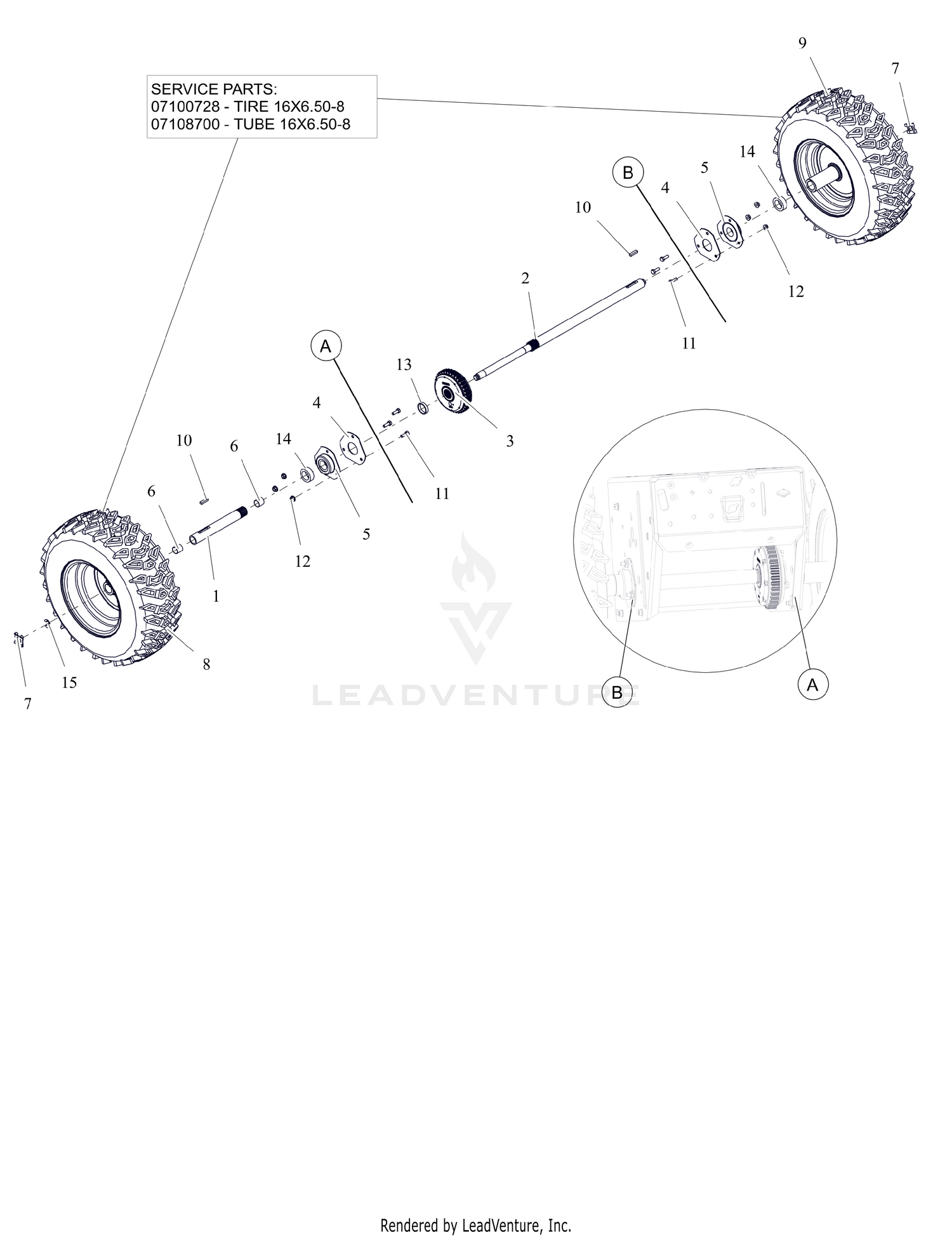 Wheels and Axle - 32"