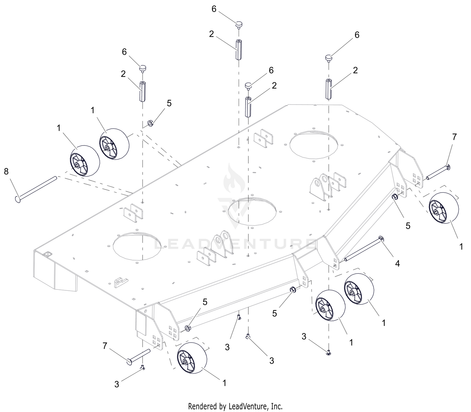 Anti-Scalp Wheels - 52" and 60" - SD