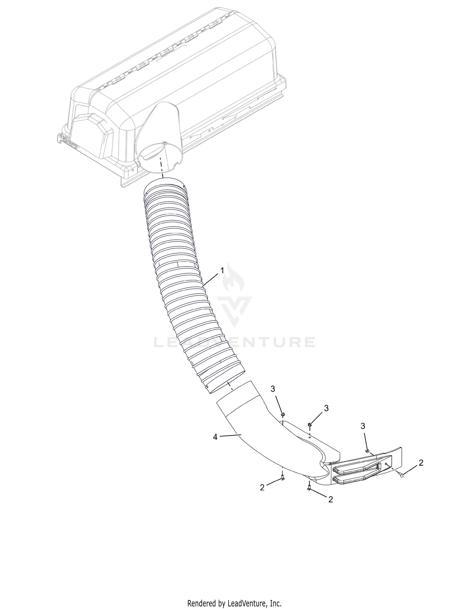 Bagger Neck and Hose – 42"