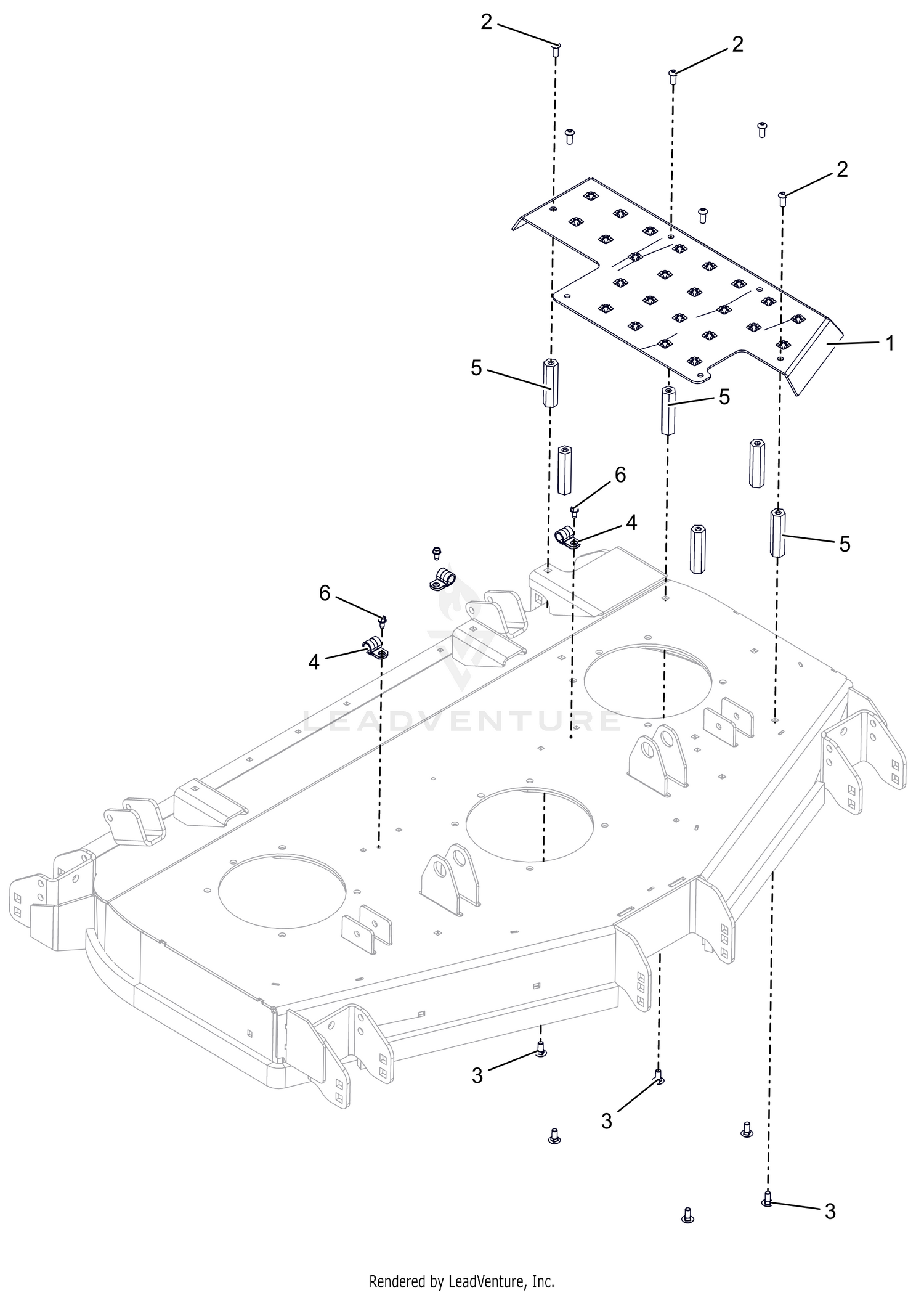 Deck Step Platform - 48" - RD