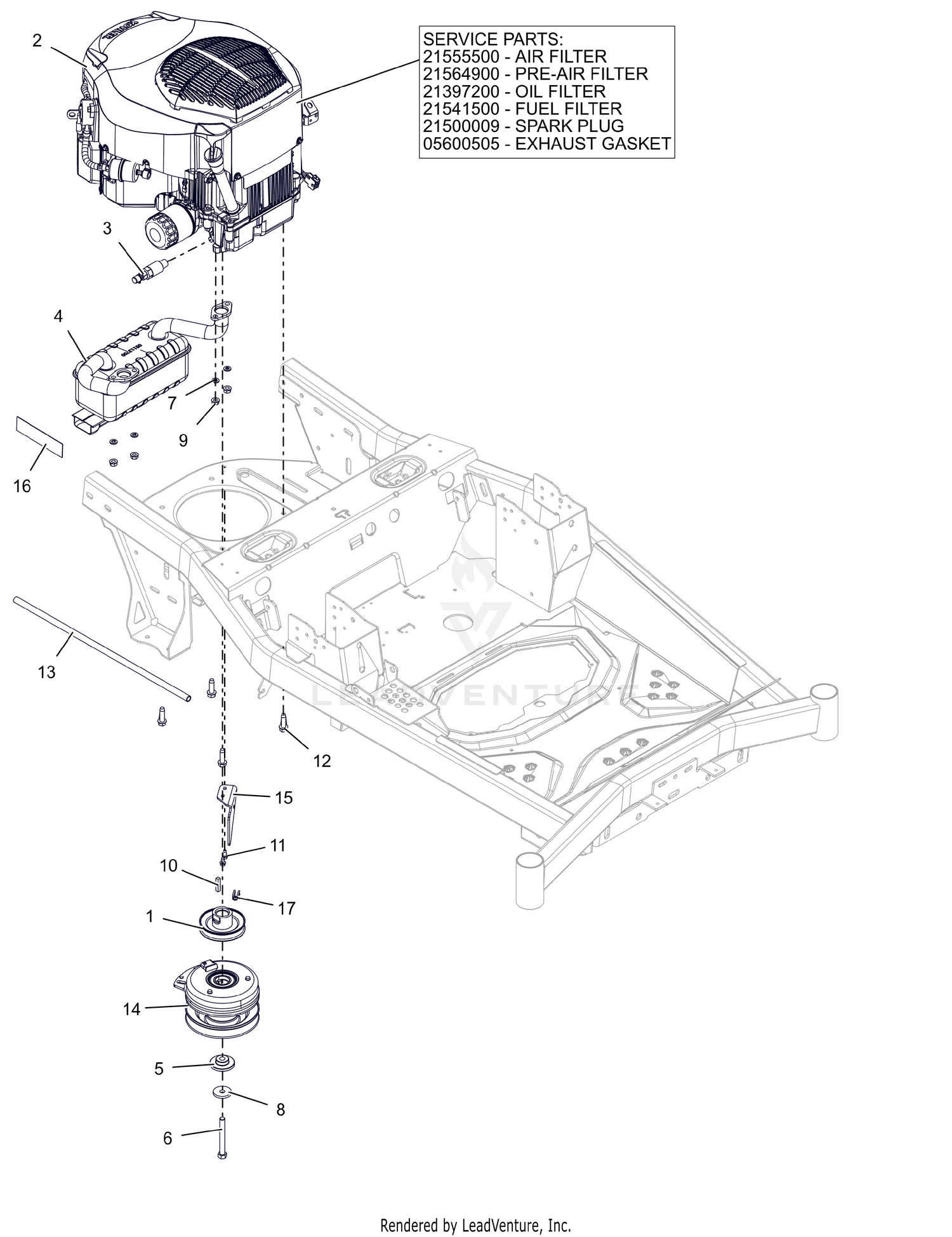 Engine - Kohler KT730