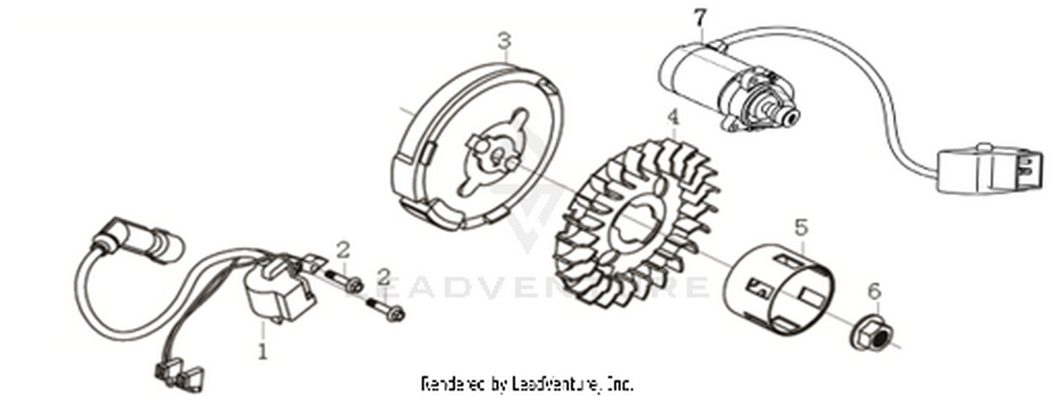 Flywheel, Ignition & E.Starter