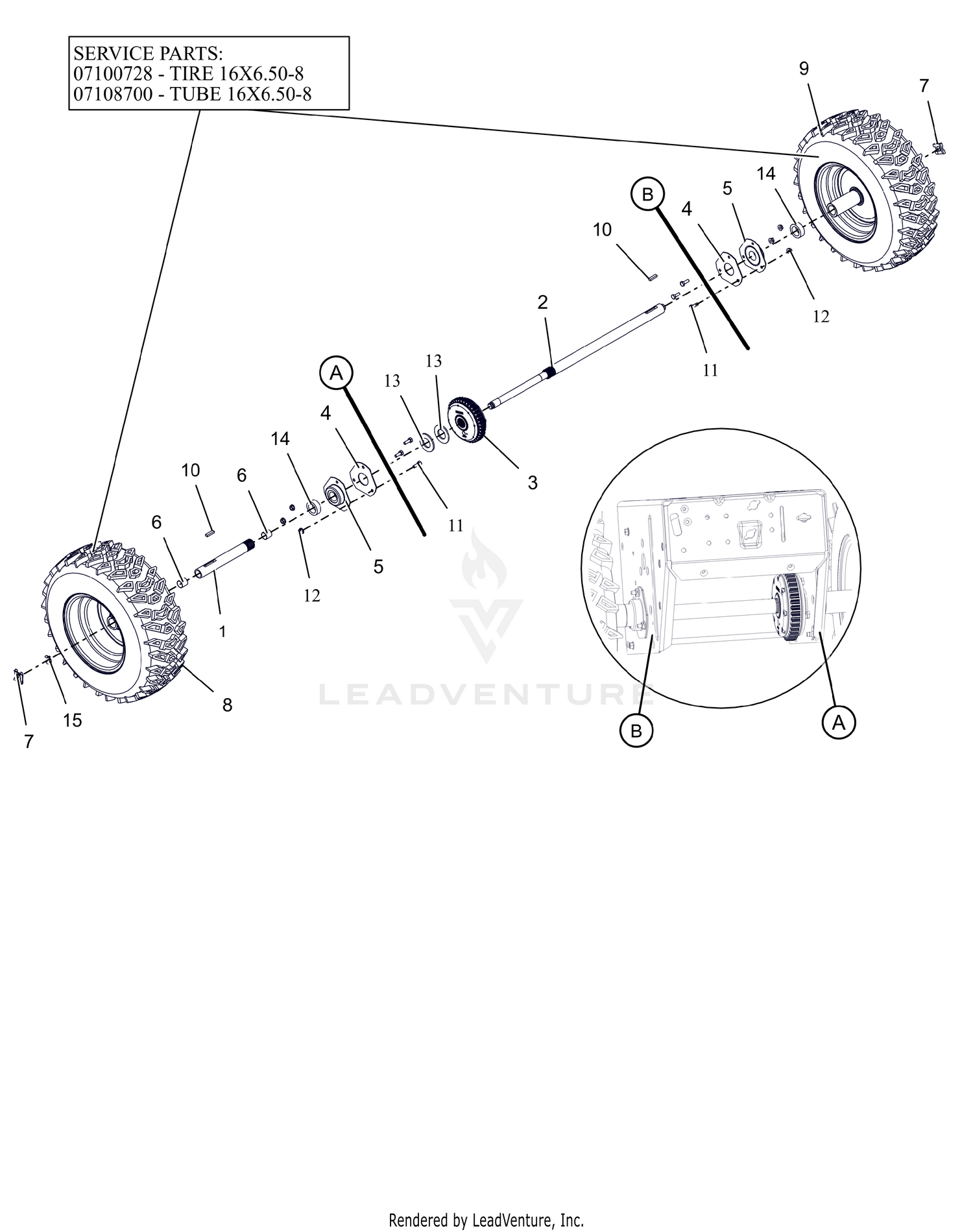 Wheels And Axle - 32"