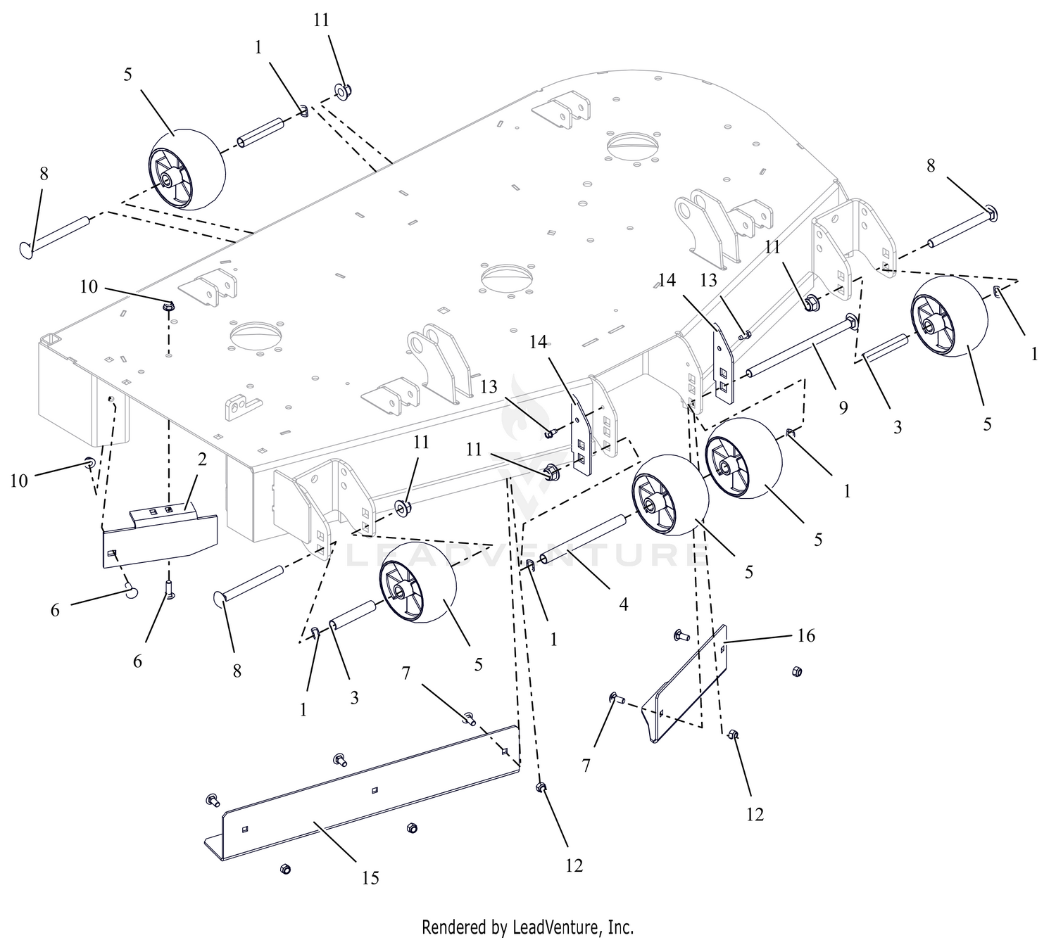 Anti-Scalp Wheels and Baffles - 48"