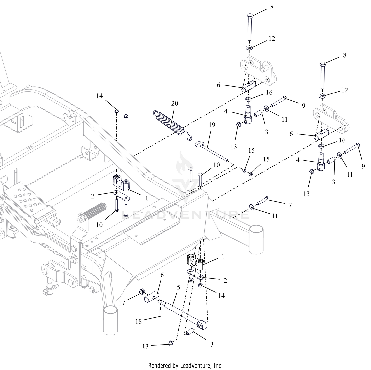 Deck Lift - LH - 52"
