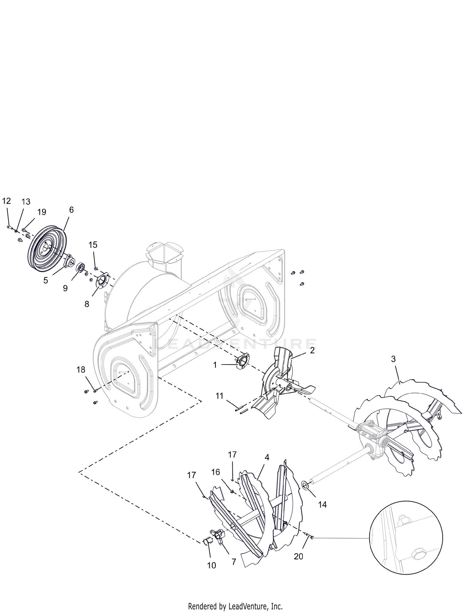 Auger and Impeller - 32"