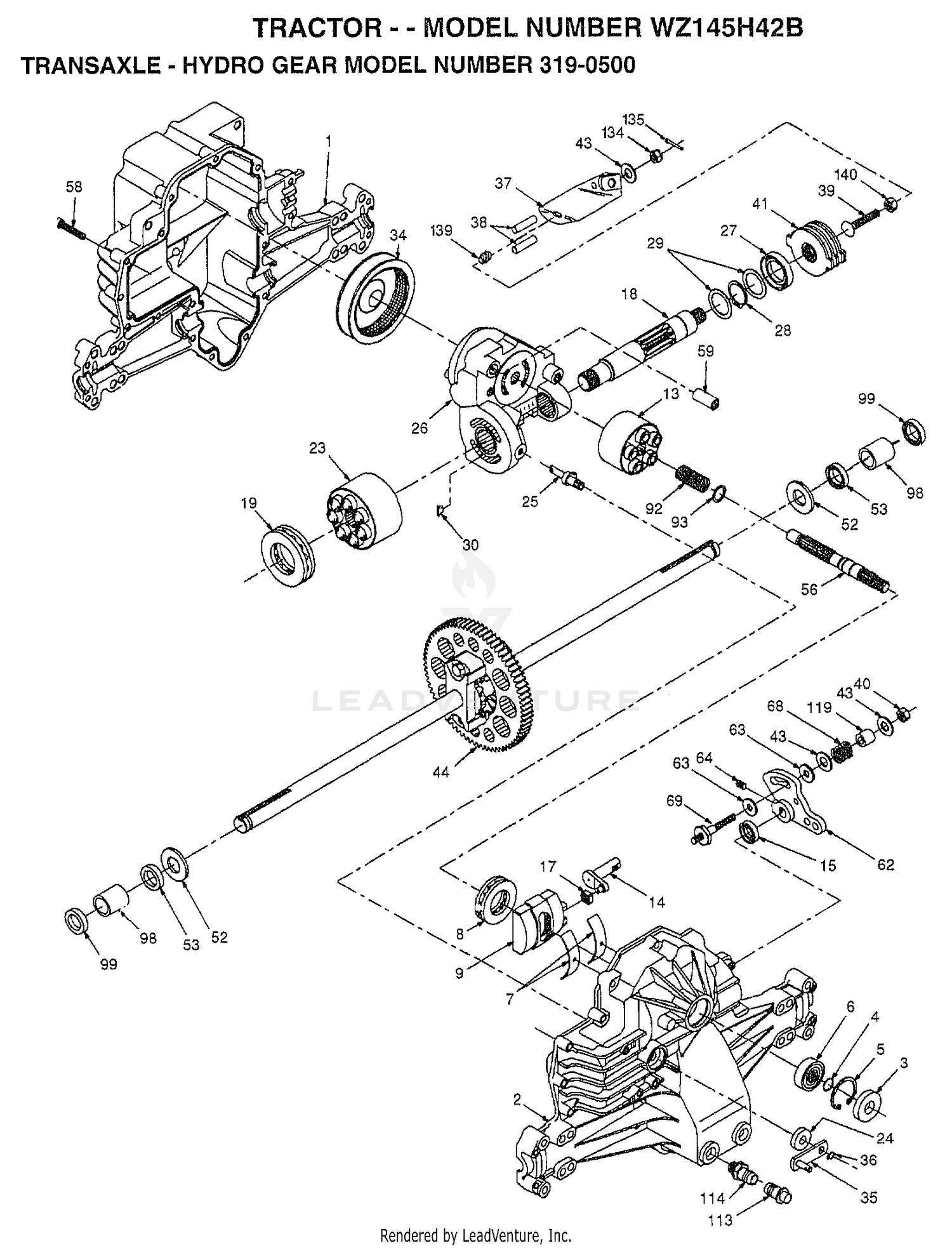 TRANSAXLE-HYDRO GEAR