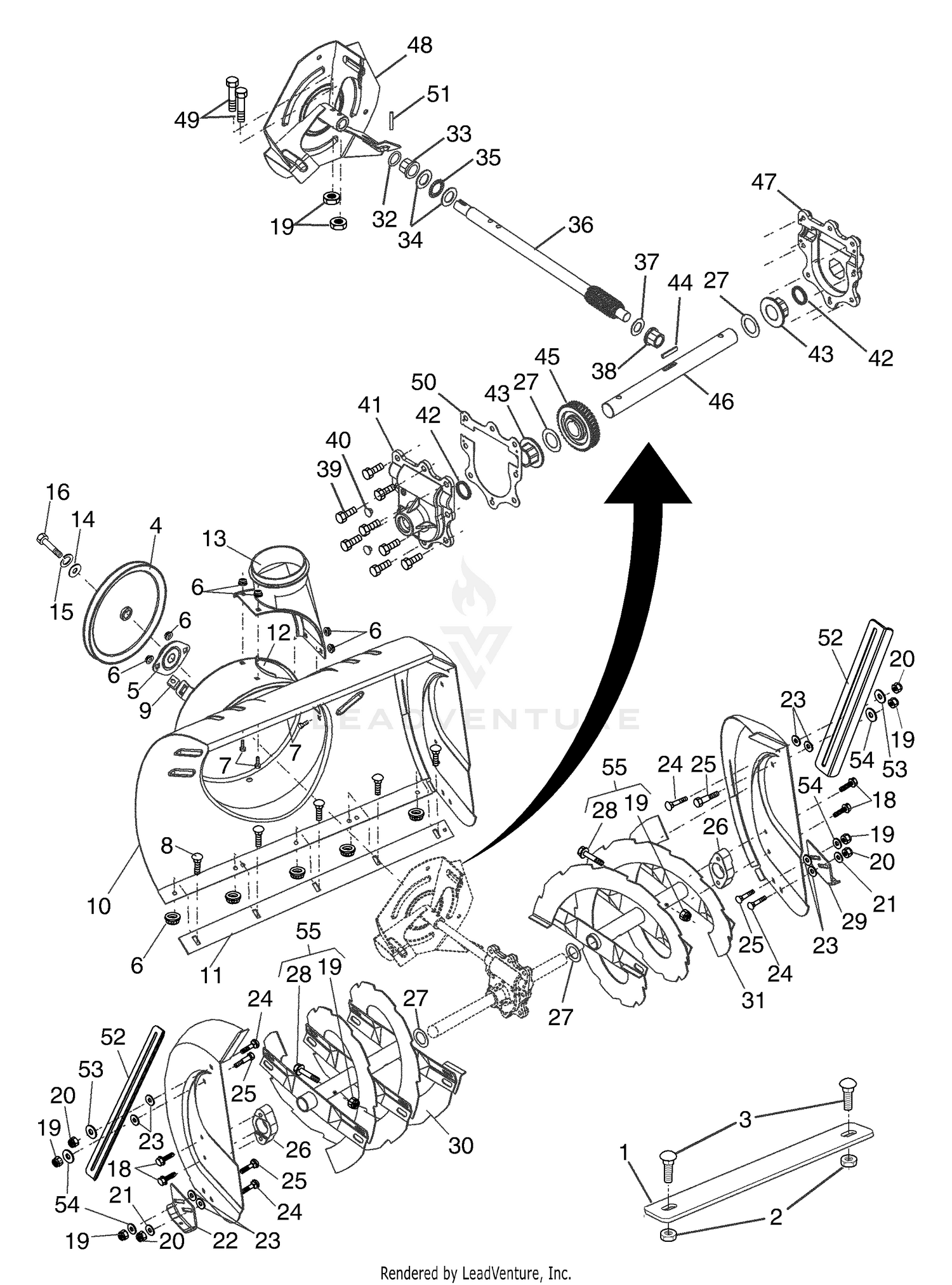 Auger Housing / Impeller Assembly