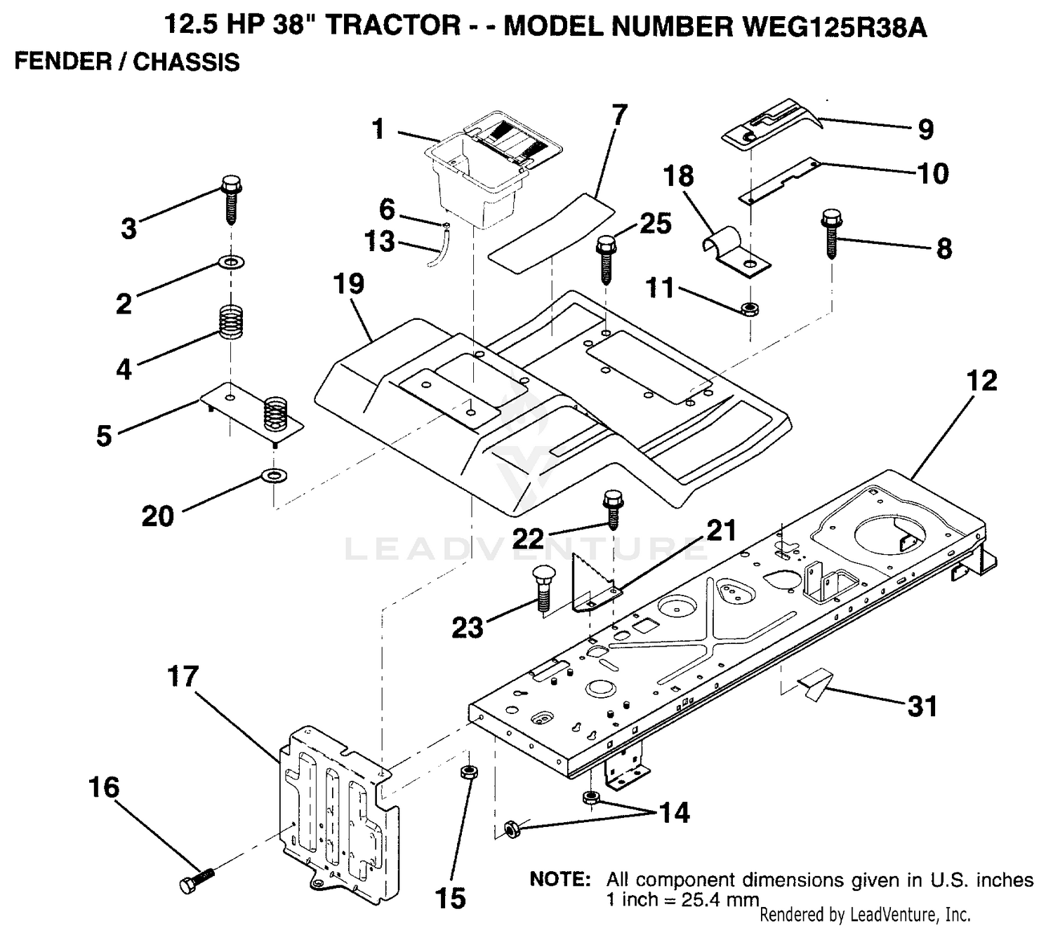 FENDER AND CHASSIS