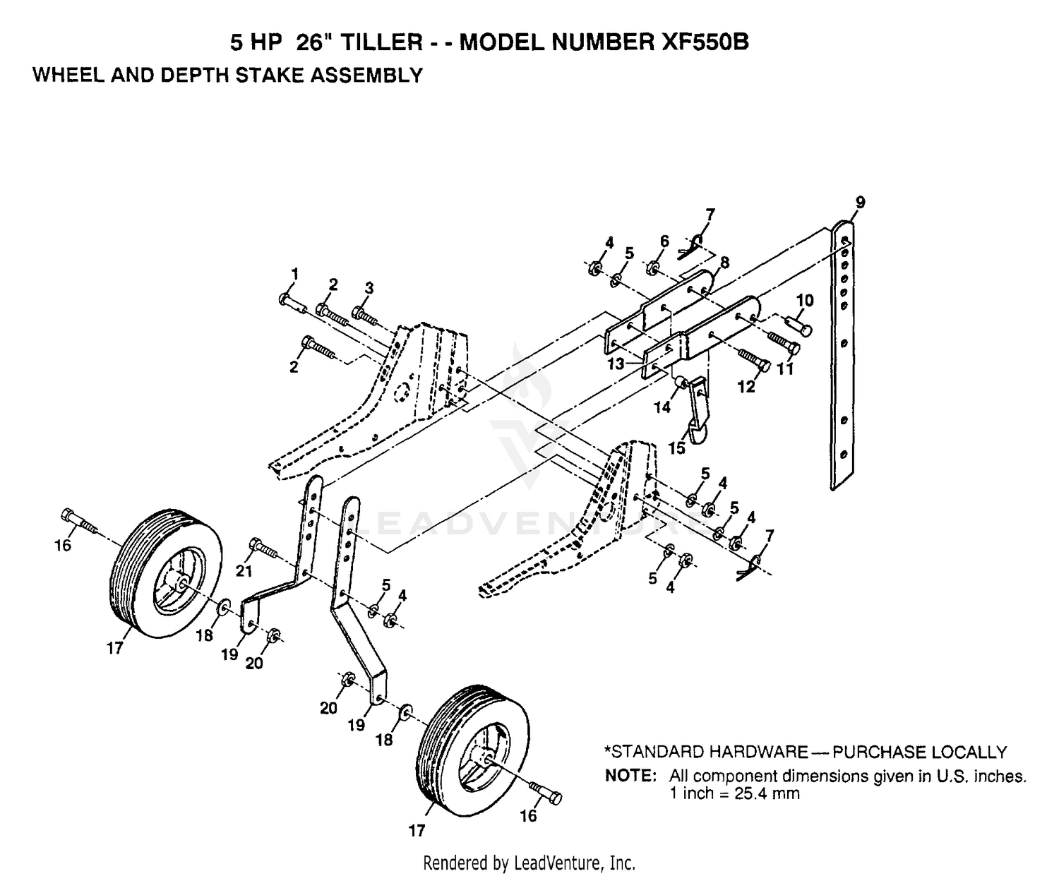WHEEL AND DEPTH STAKE