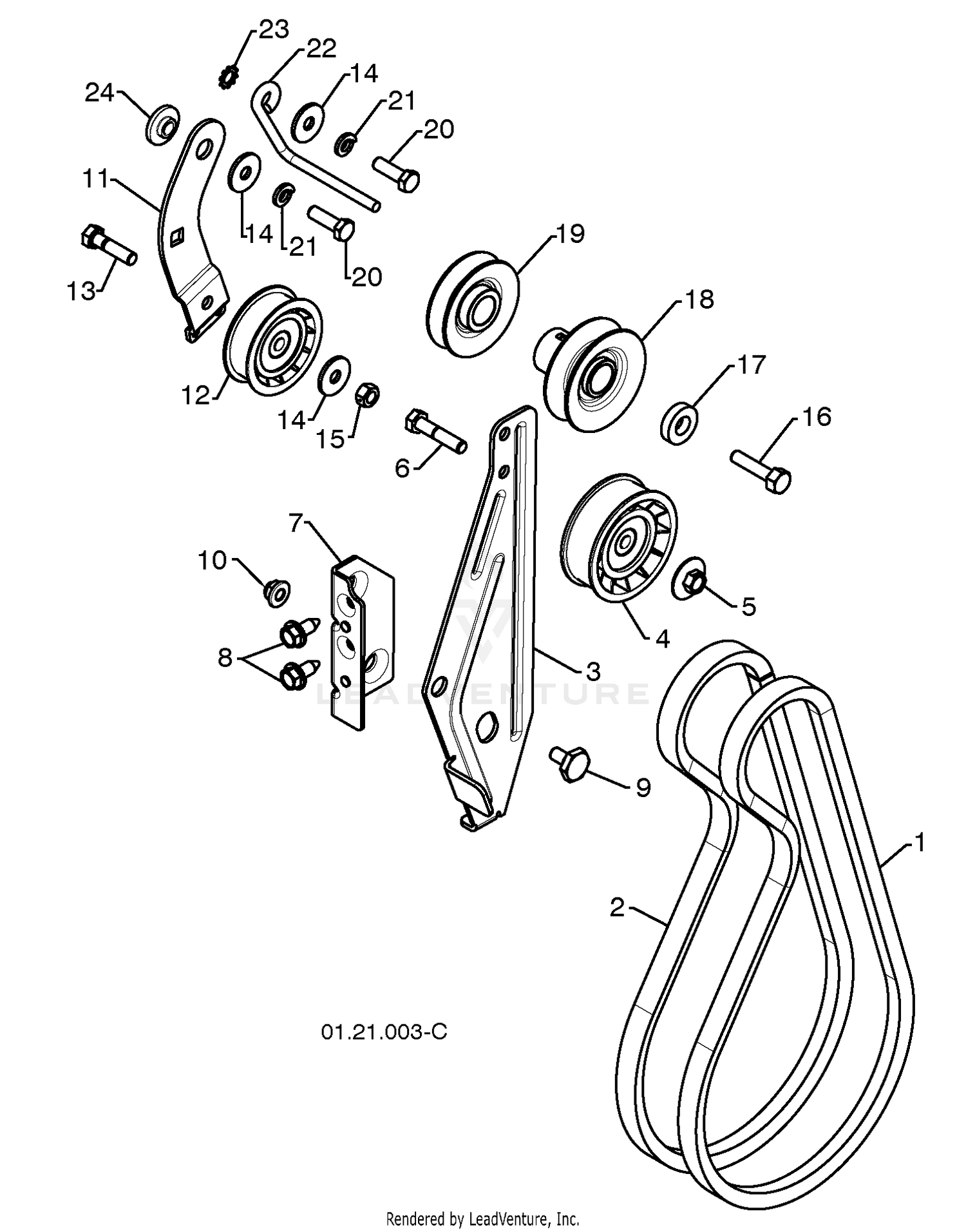 Chassis/Engine/Pulleys