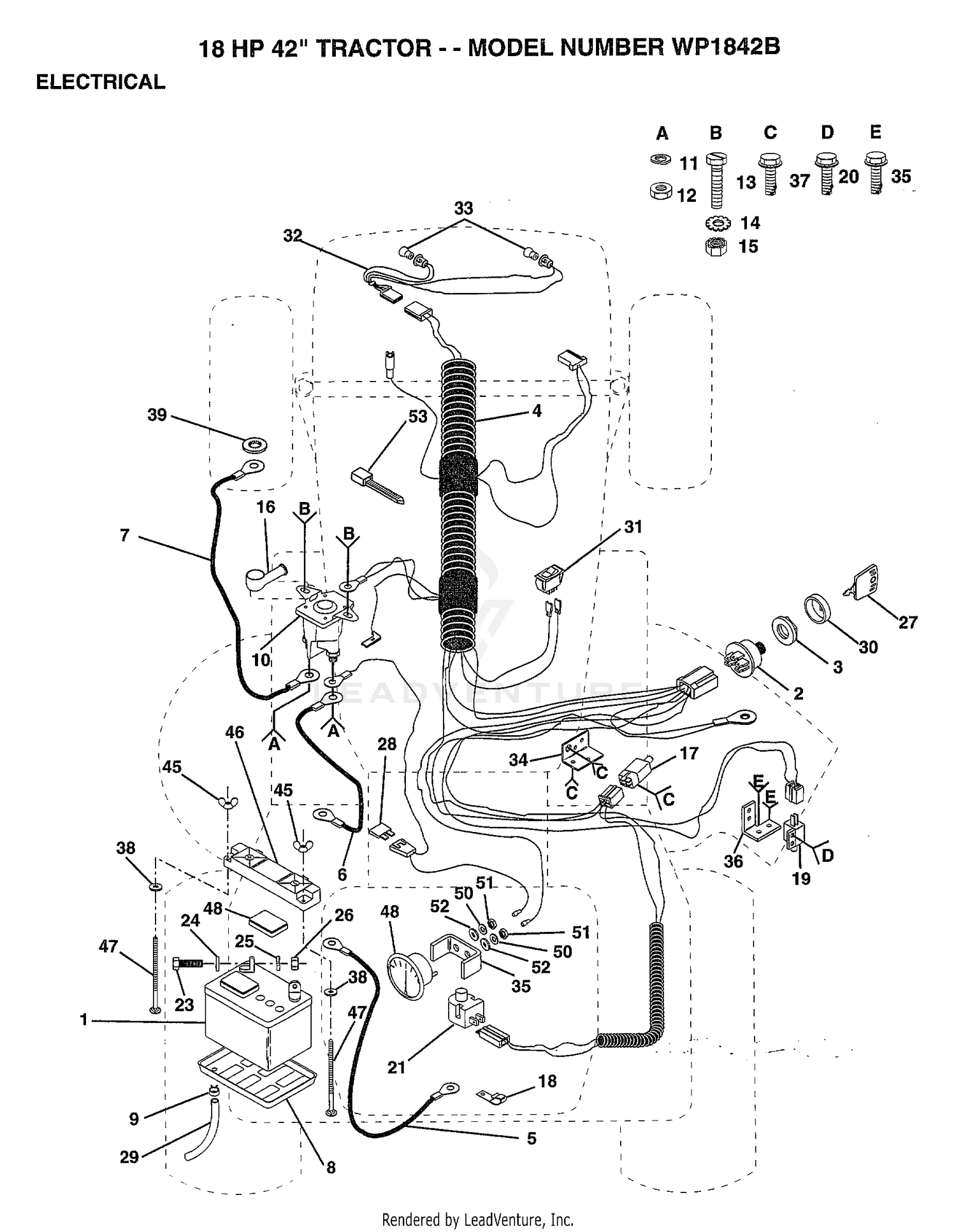 18 HP 42" ELECTRICAL