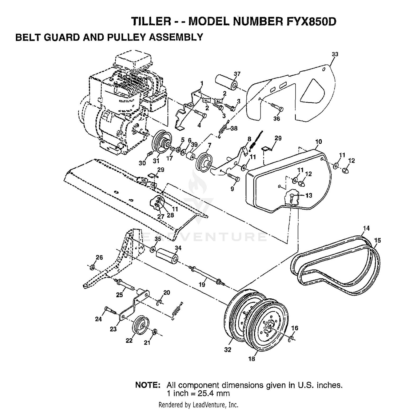 BELT GUARD/PULLEY ASSEMBLY