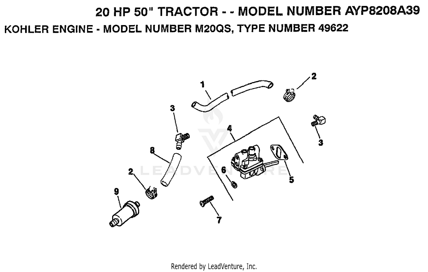 KOHLER ENGINE FUEL PUMP