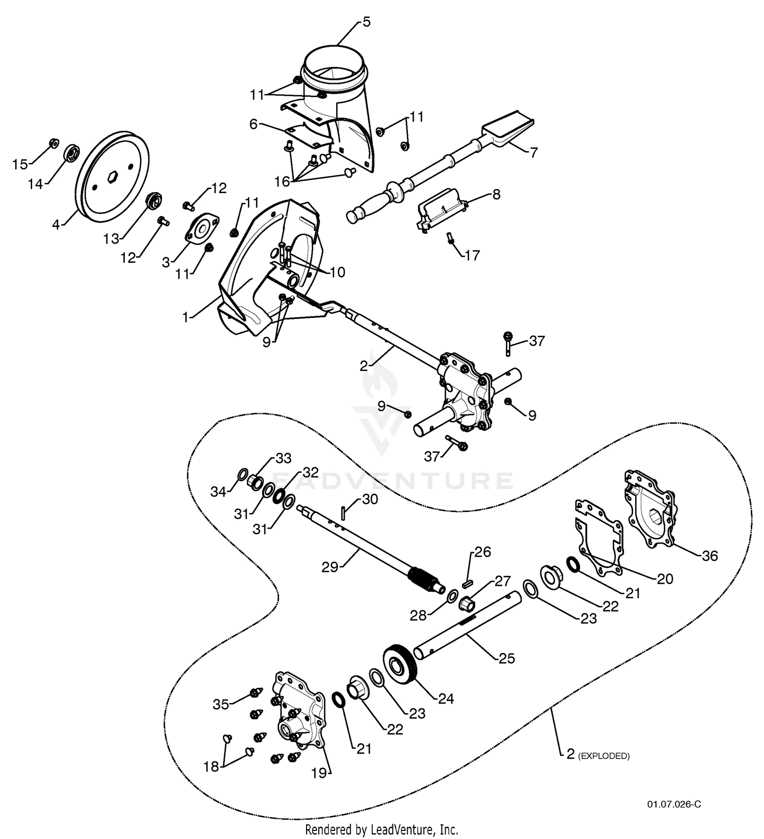Auger Housing / Impeller Assembly