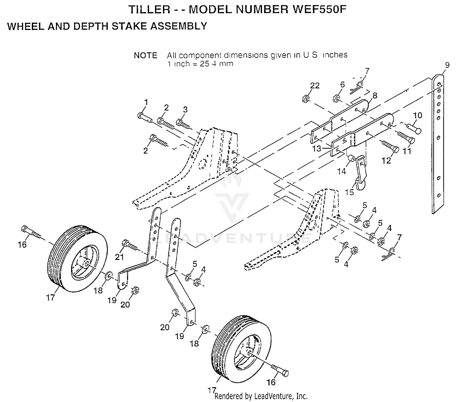 WHEEL AND DEPTH STAKE