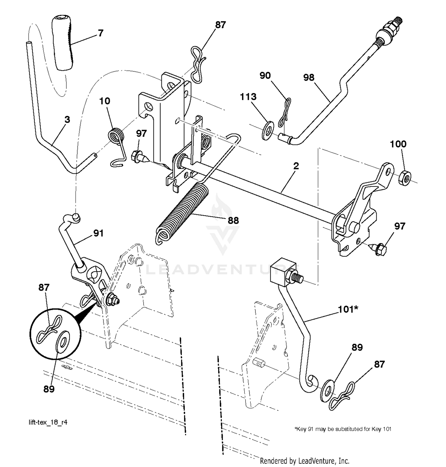 MOWER LIFT / DECK LIFT