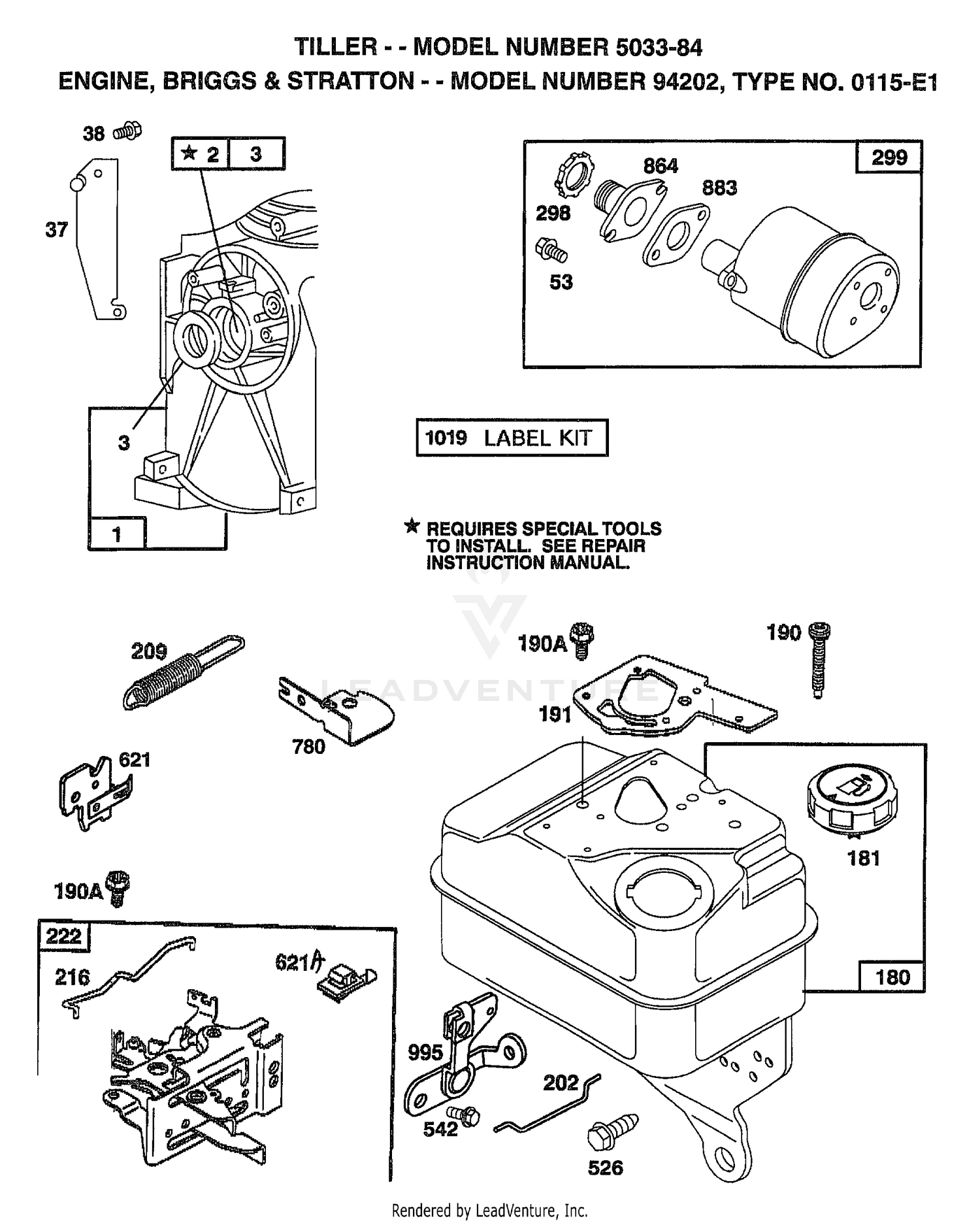 ENGINE-BRIGGS AND STRATTON