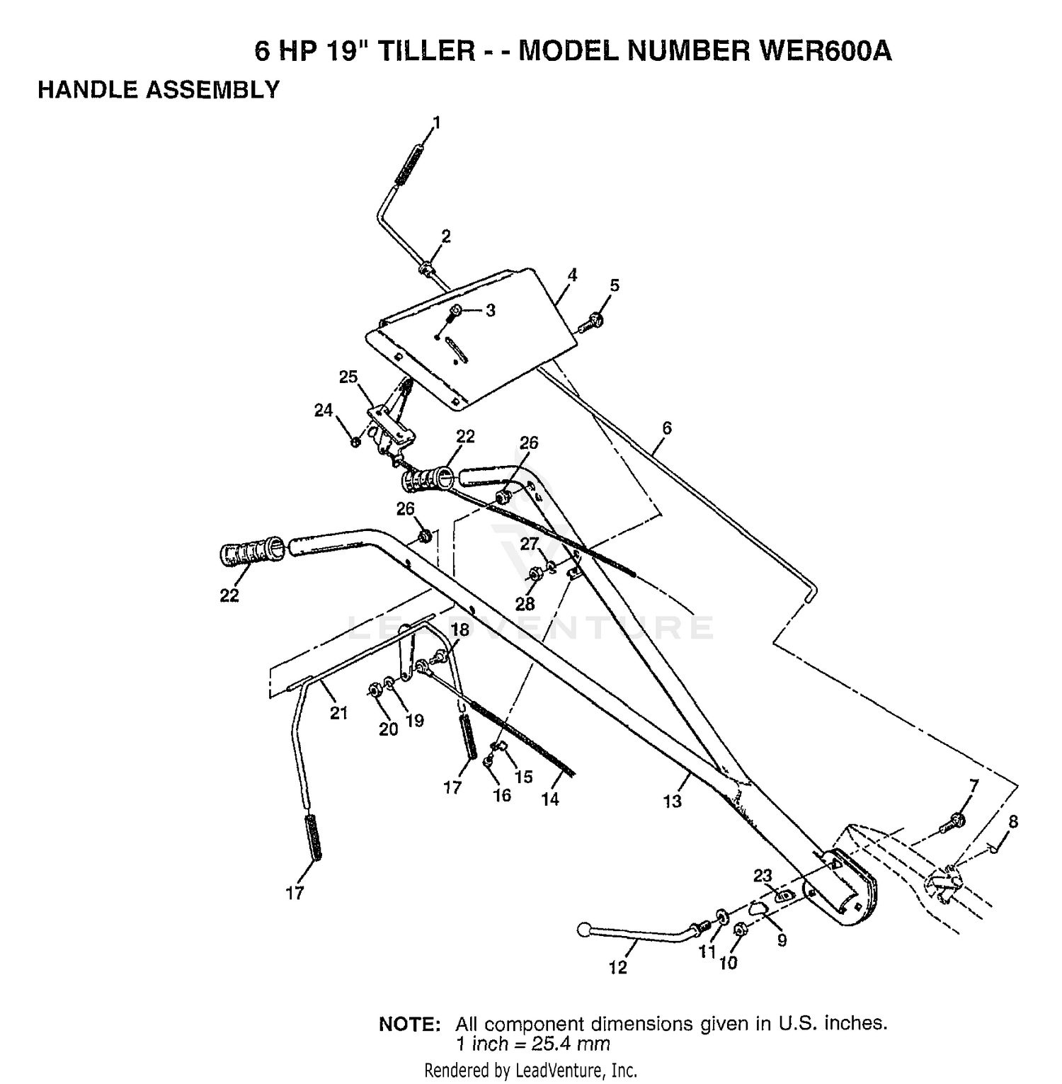 HANDLE/6 HP 19"