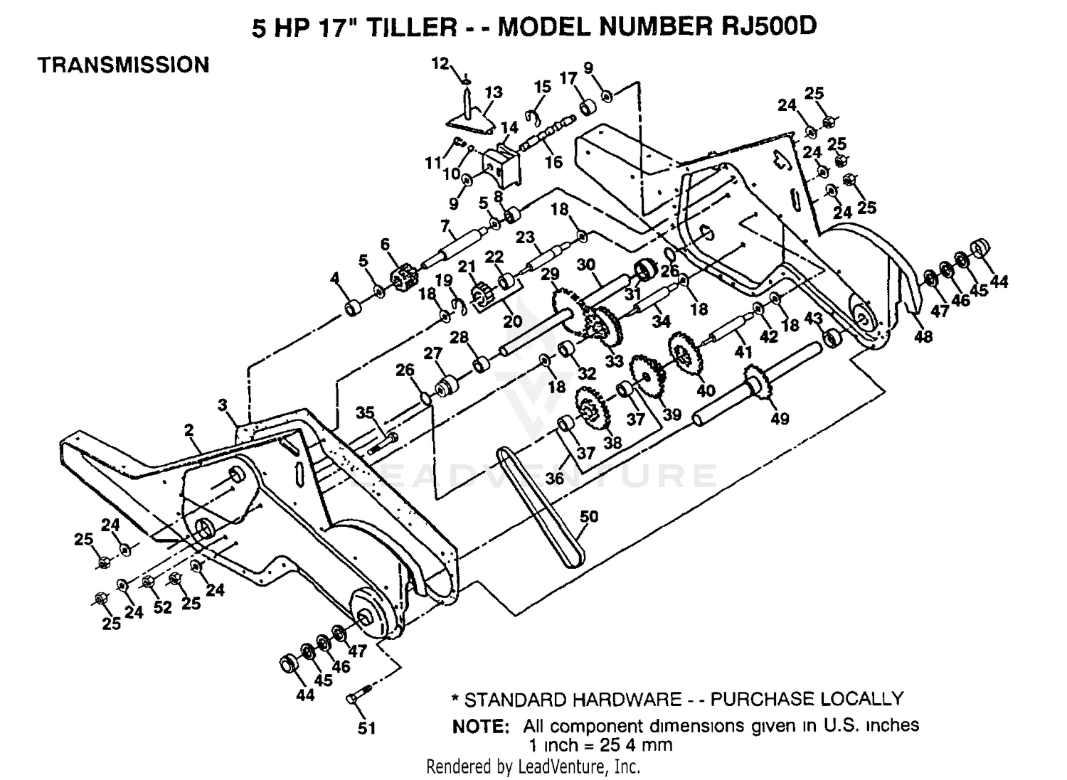 TRANSMISSION P/N BREAKOUT