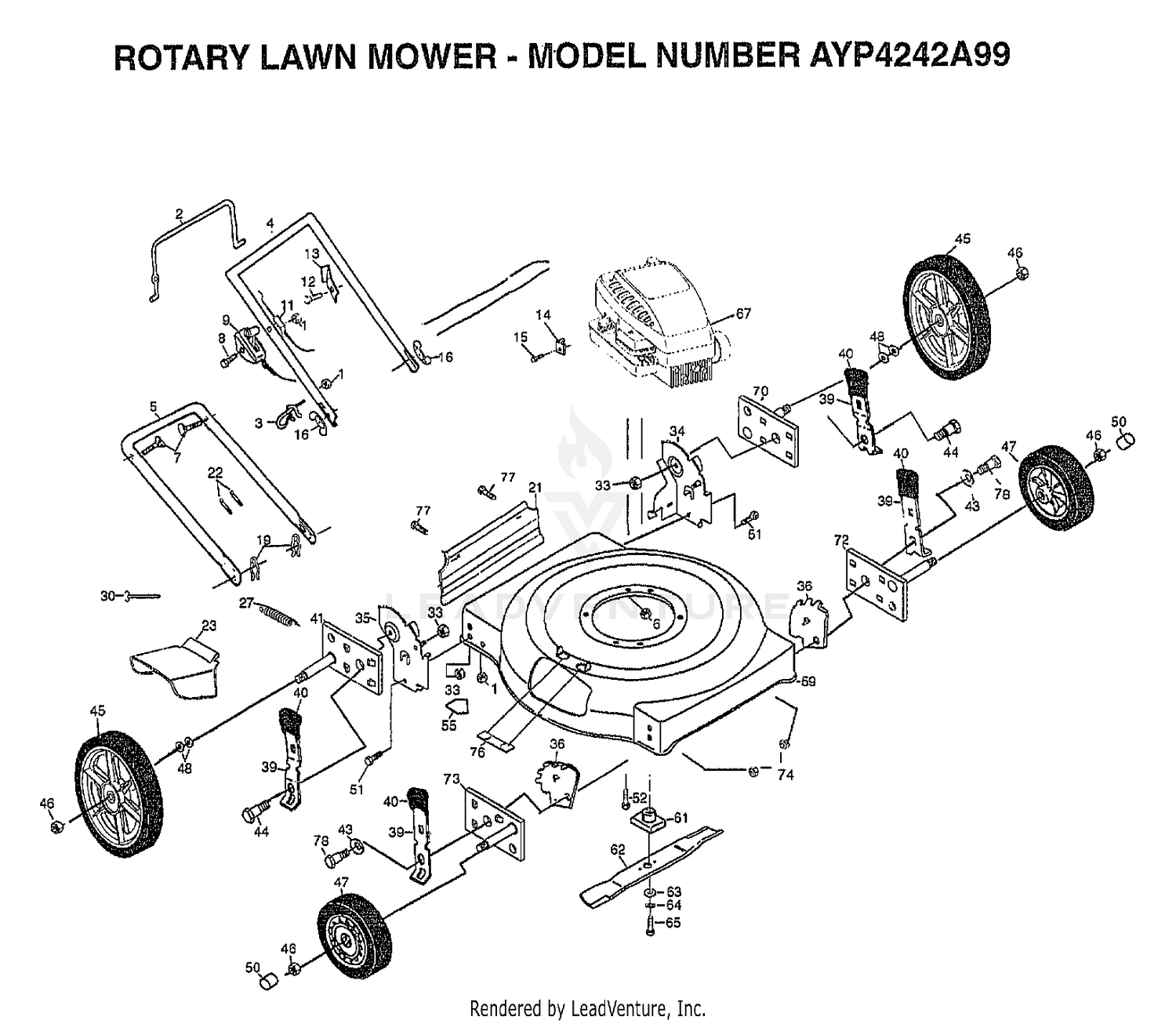 ROTARY LAWN MOWER