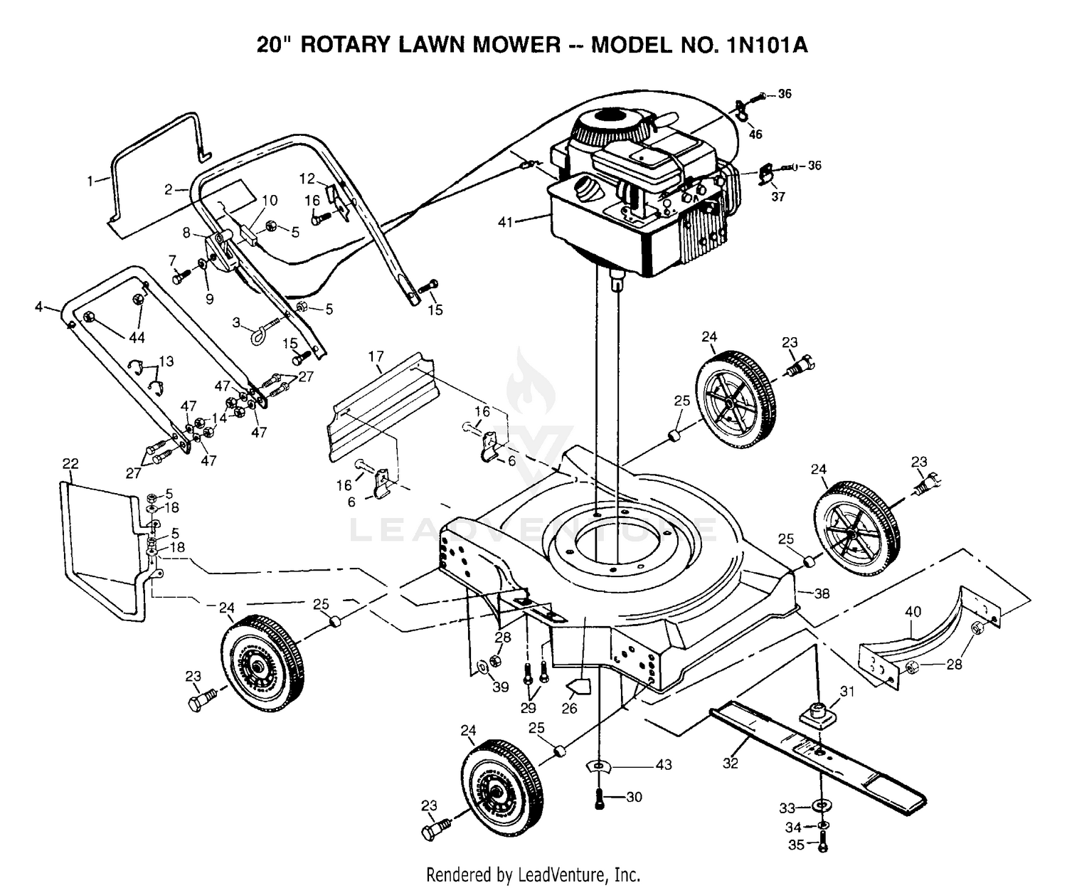 20" LAWN MOWER