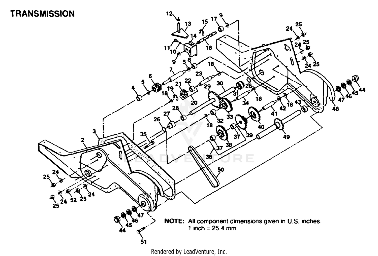 TRANSMISSION P/N BREAKOUT