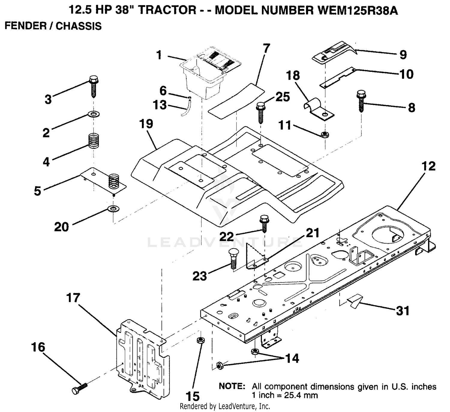 FENDER AND CHASSIS