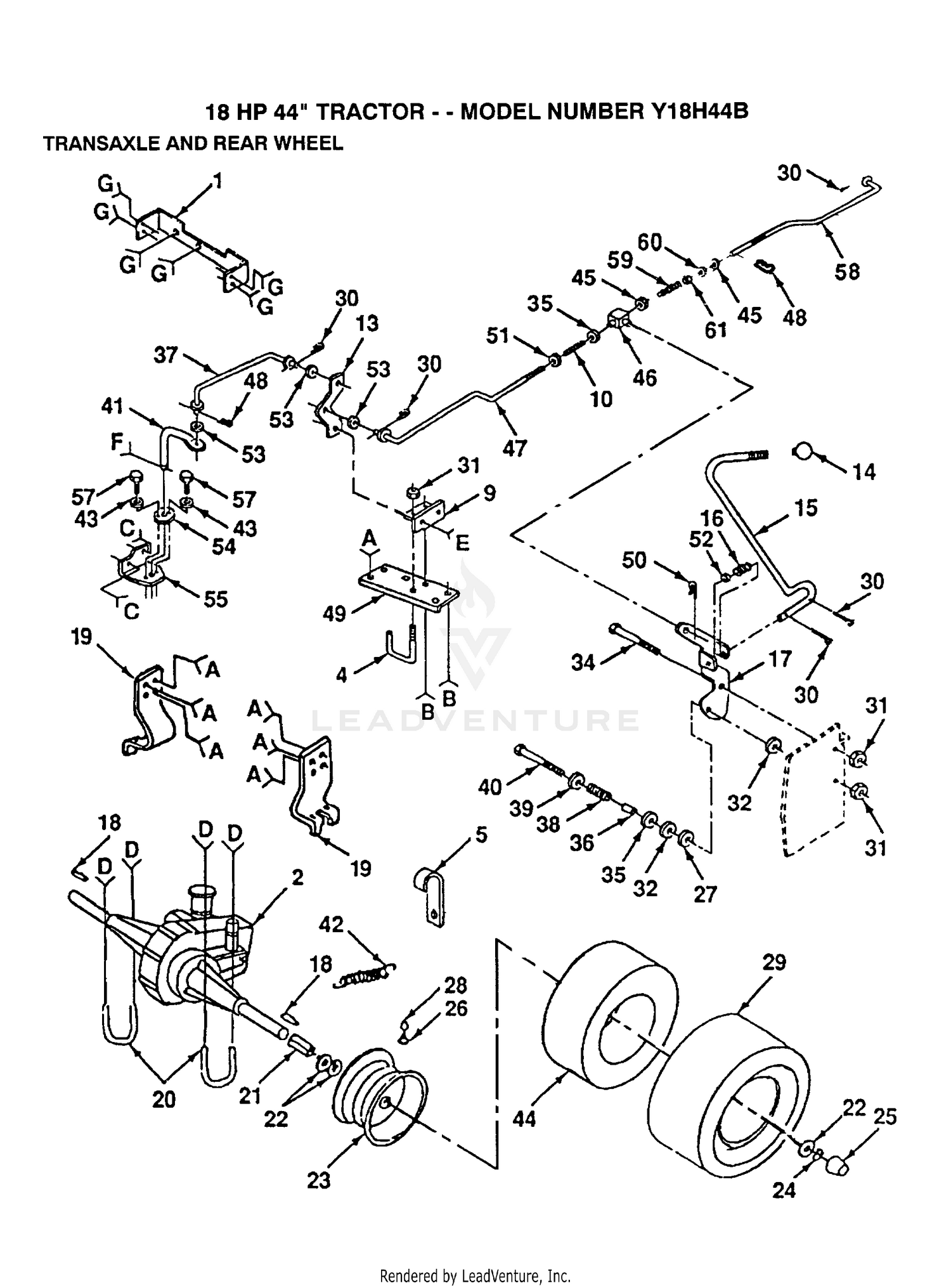TRANSAXLE AND REAR WHEEL