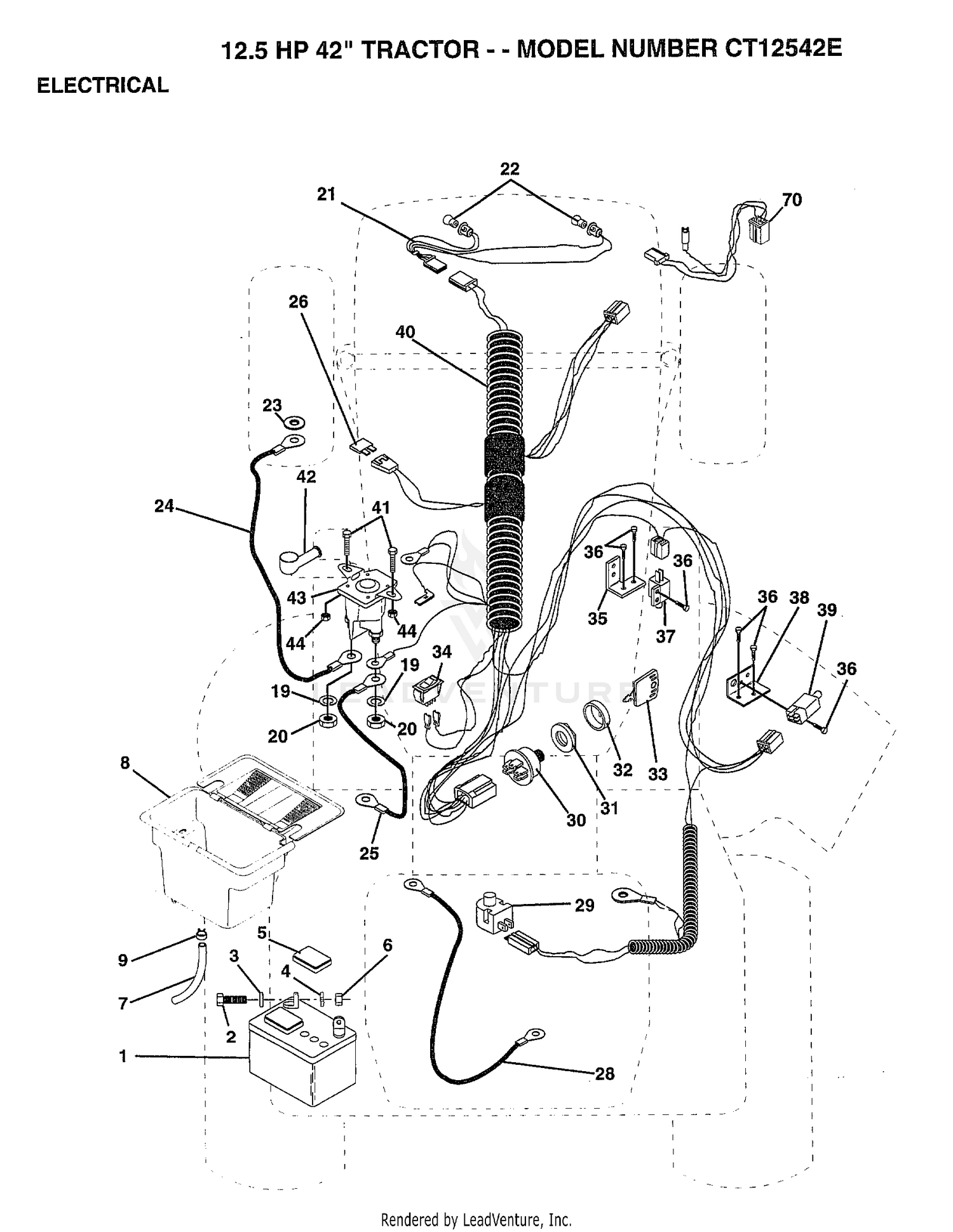 ELECTRICAL/12.5 HP 42"