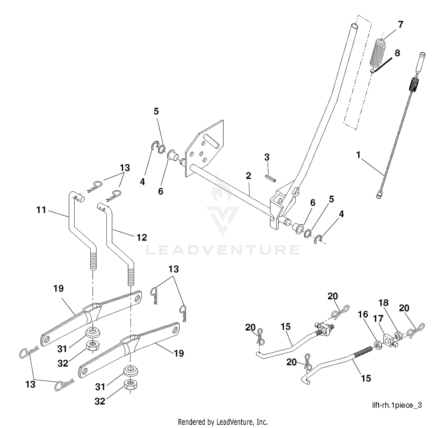 MOWER LIFT / DECK LIFT