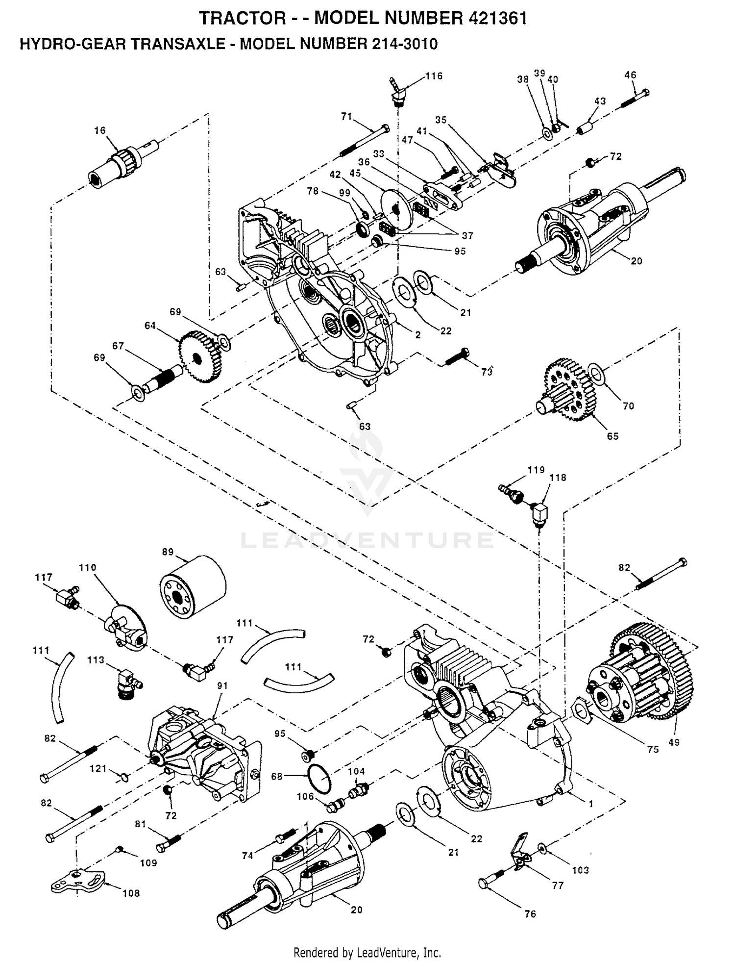 HYDRO-GEAR TRANSAXLE