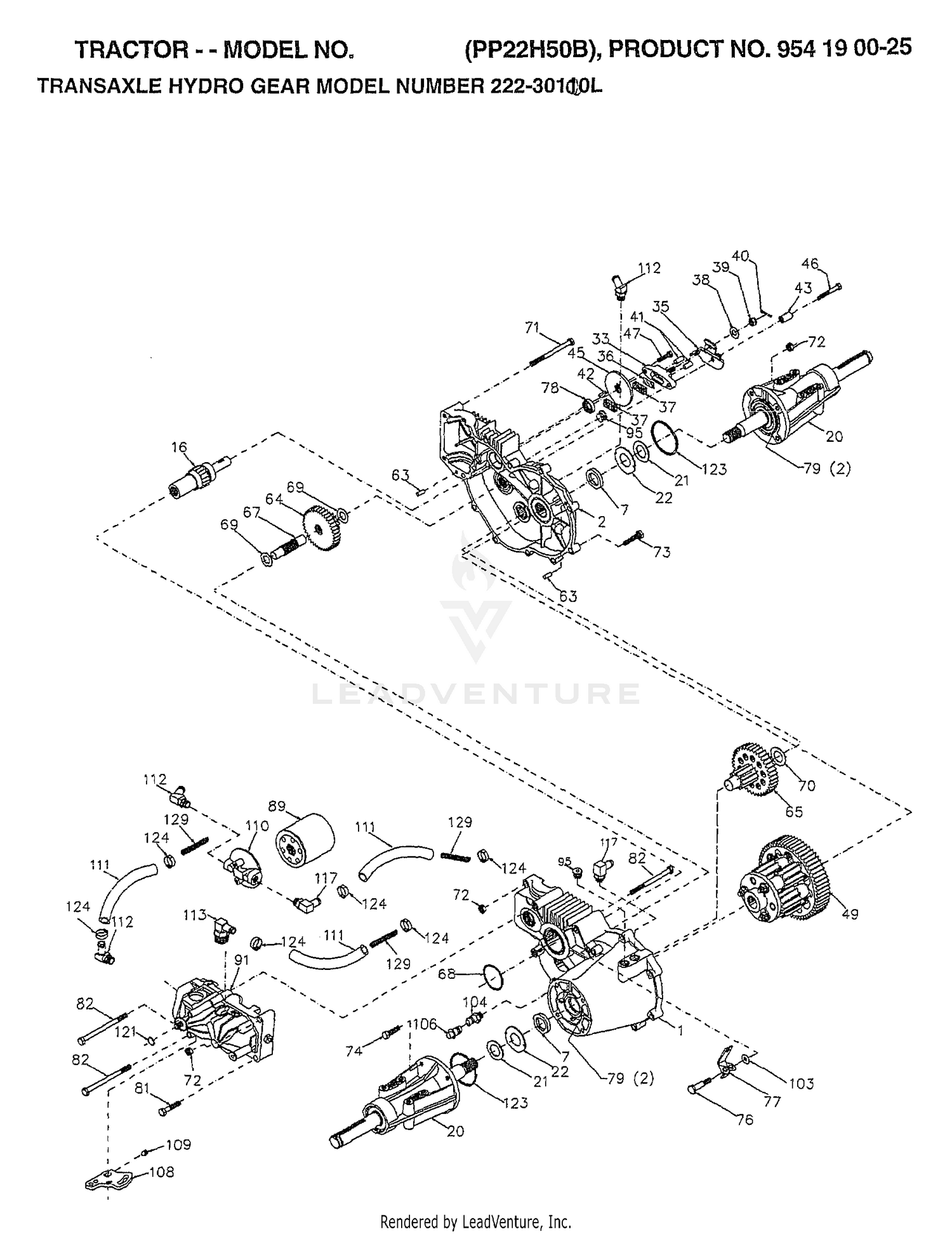 TRANSAXLE HYDRO GEAR