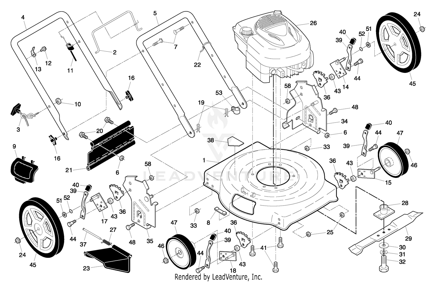 Handle & Deck Assembly