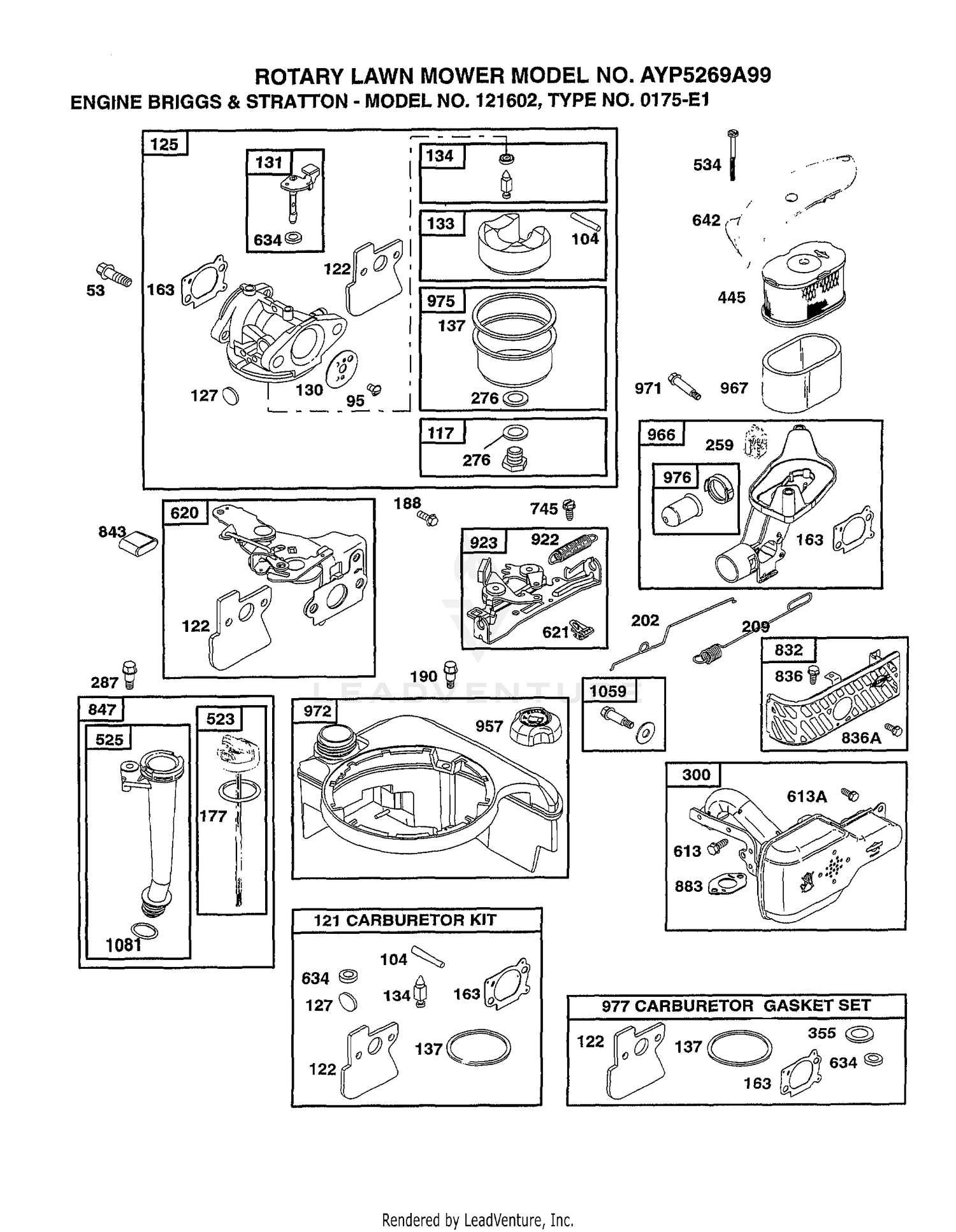 ENGINE BRIGGS AND STRATTON